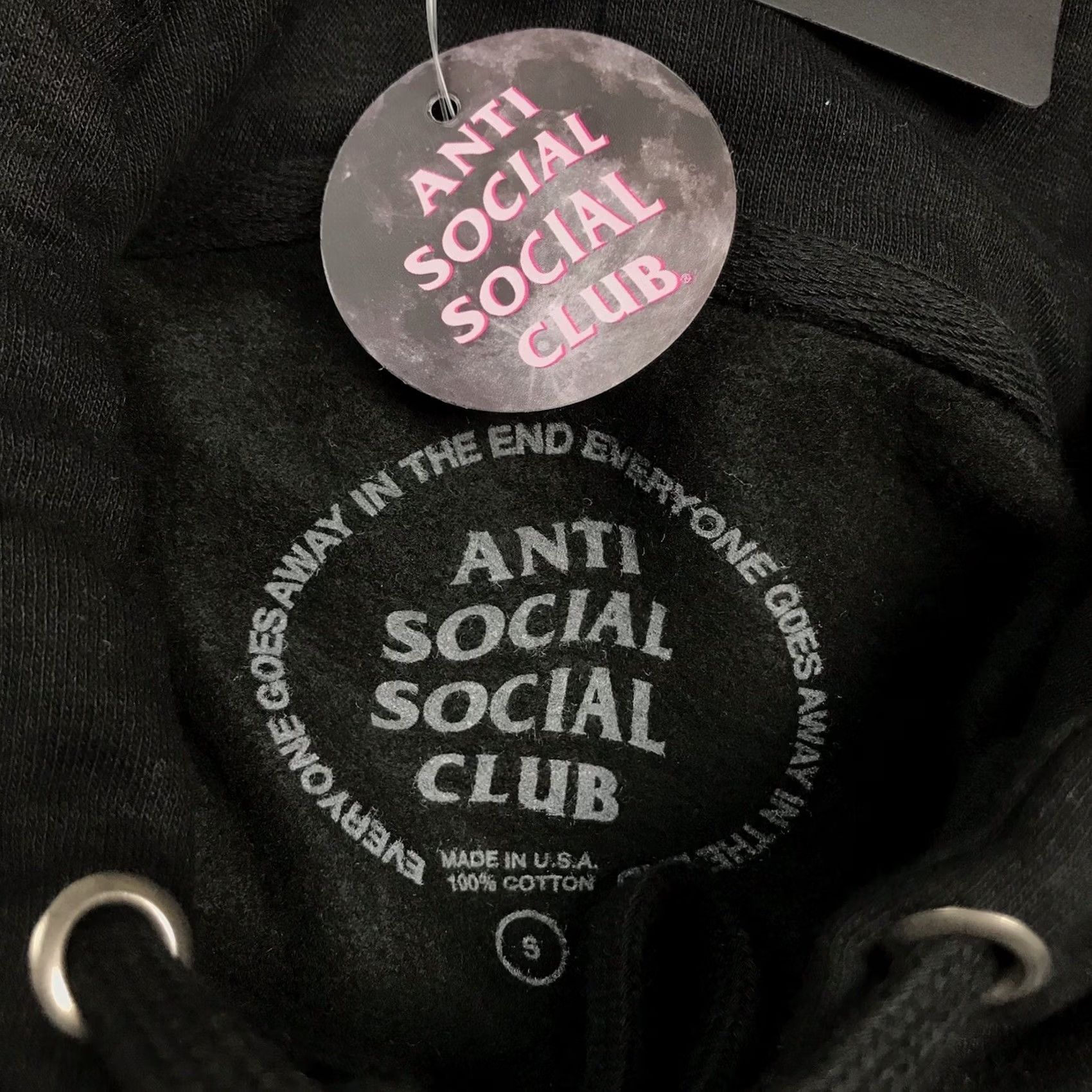 Anti Social Social Club VINTAGE Anti Social Social Club ASSC Metal Steel Logo 747K Black Hoodie Adult Small Size US S / EU 44-46 / 1 - 2 Thumbnail