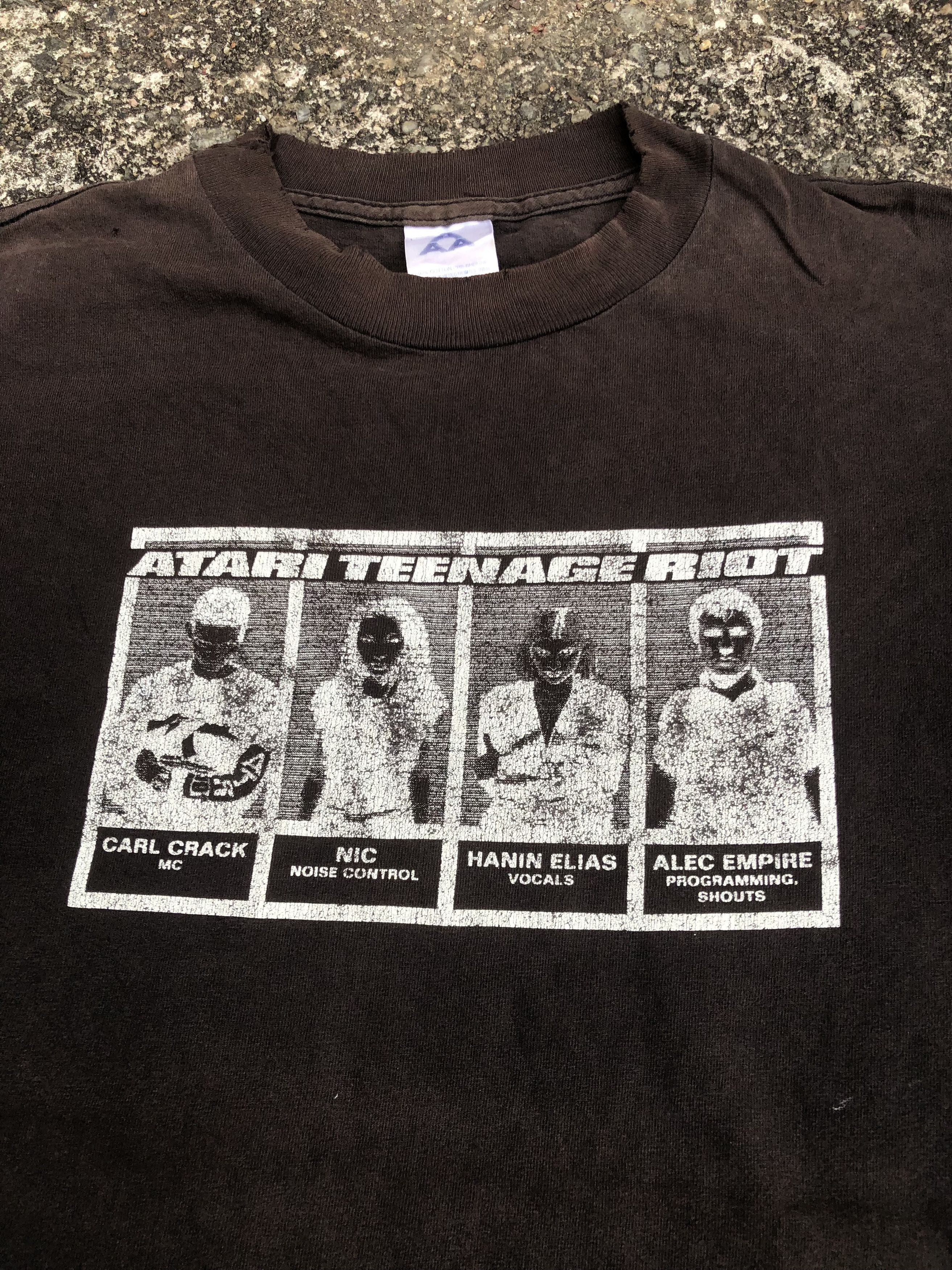 Vintage 🔥Vintage 90s ATR ATARI TEENAGE RIOT Hardcore Band T-Shirt Size US M / EU 48-50 / 2 - 5 Thumbnail