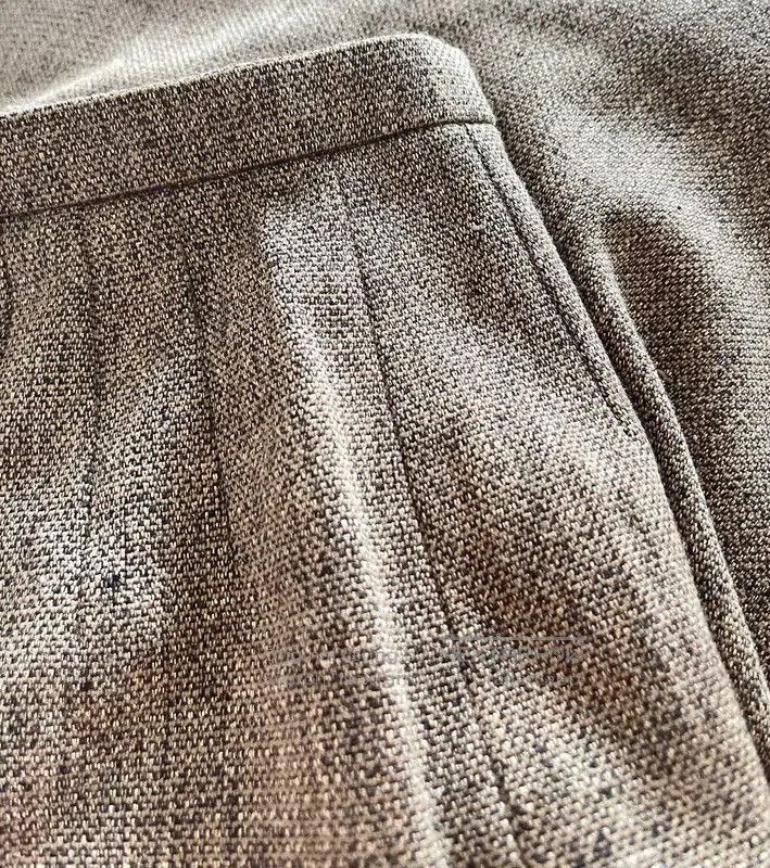 Lanvin LANVIN Brown Cotton Blend Short Skirt . Size 23" - 6 Thumbnail