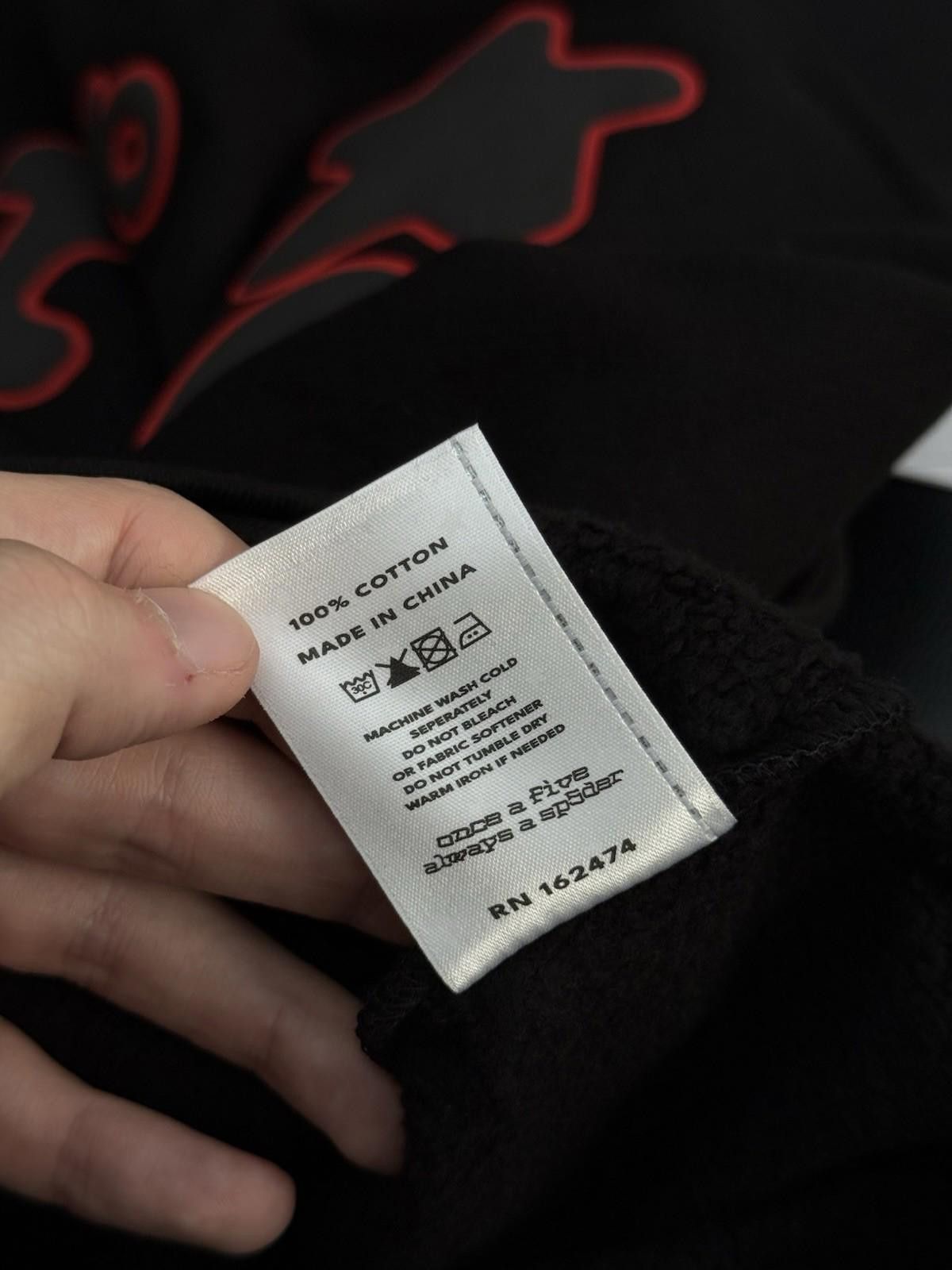 Sp5der Sp5der Worldwide Black Red Hoodie Size Large (NEW) Size US L / EU 52-54 / 3 - 9 Thumbnail