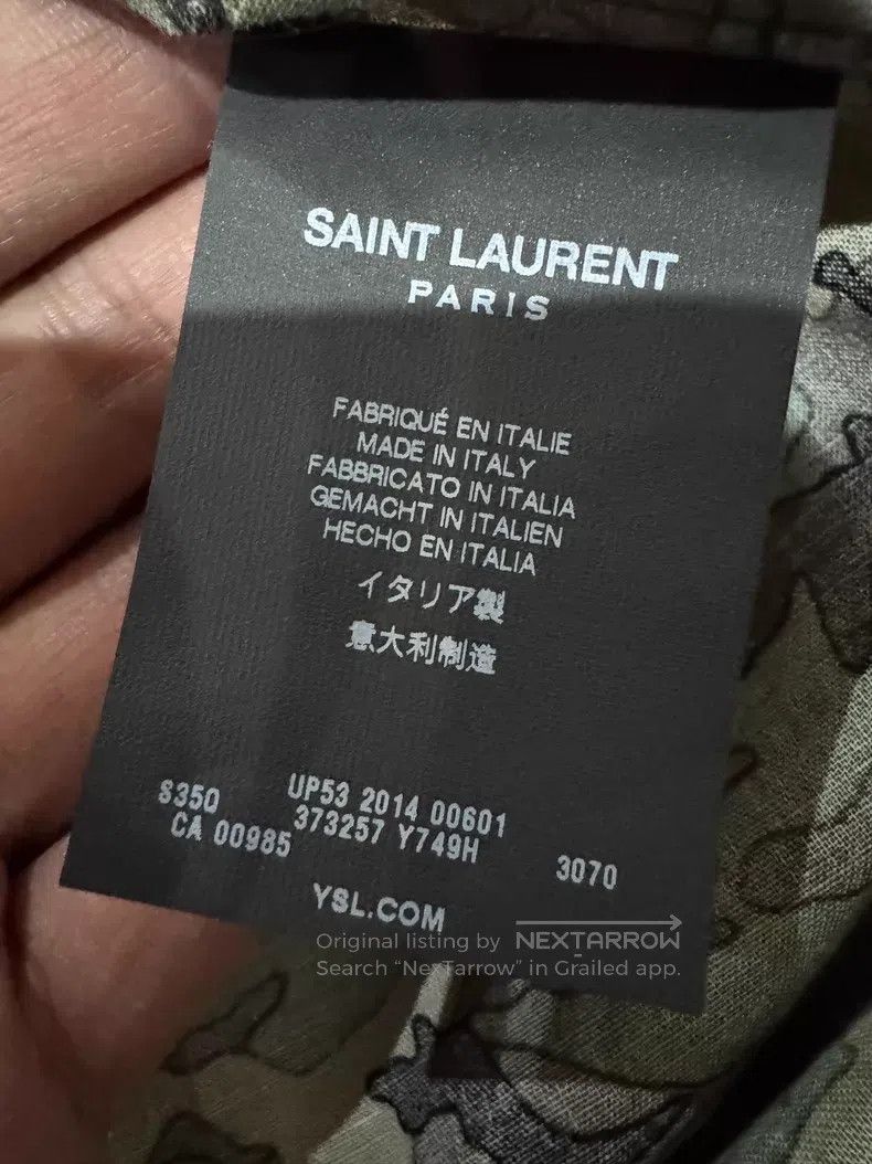 Saint Laurent Paris Saint Laurent Paris size 41 Original Camouflage Men's Shirt Size US XL / EU 56 / 4 - 3 Thumbnail