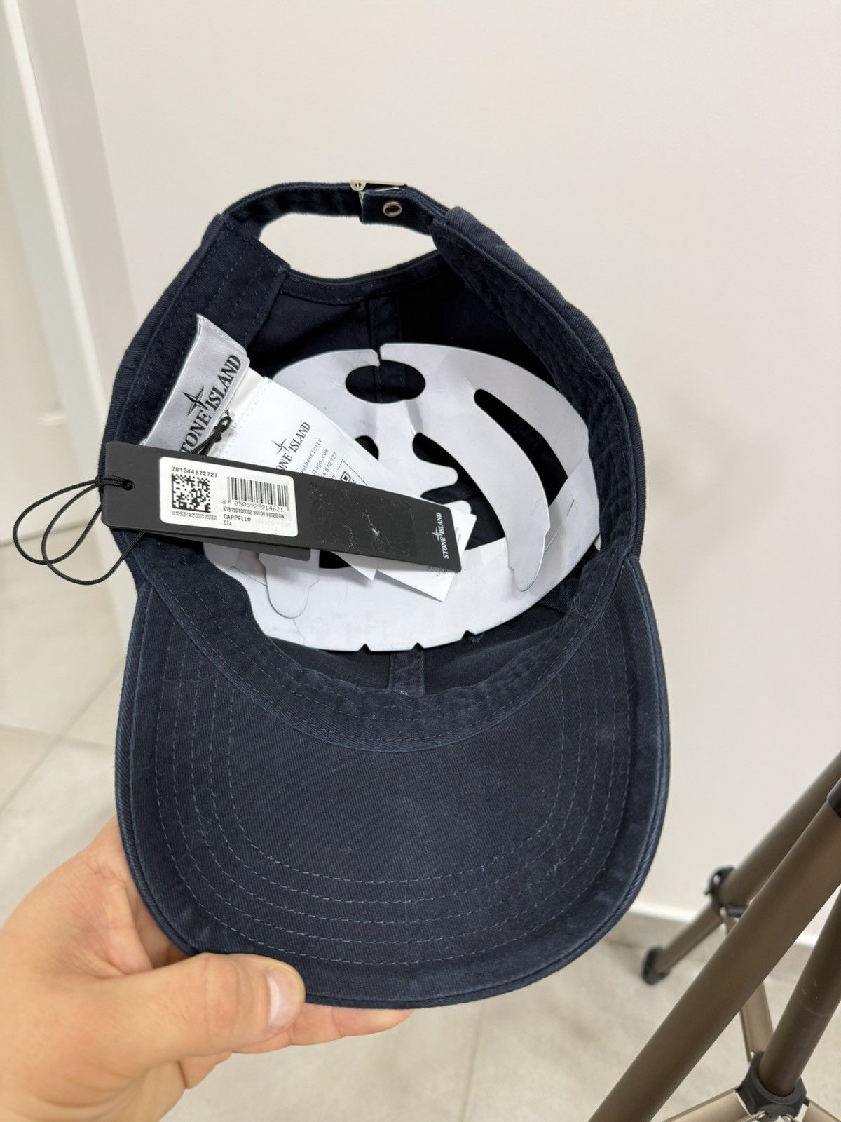 Stone Island Stone Island Navy Logo Cap Hat Adjustable Size ONE SIZE - 5 Thumbnail