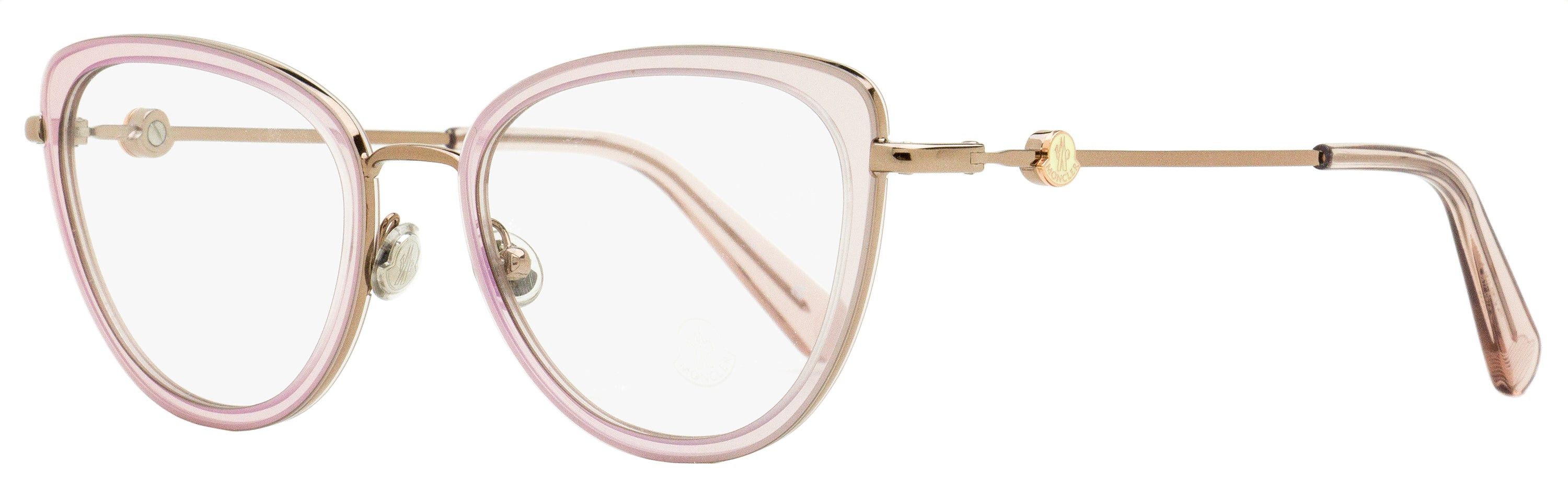 Moncler Round Eyeglasses ML5194 072 Transparent Rose 48mm 