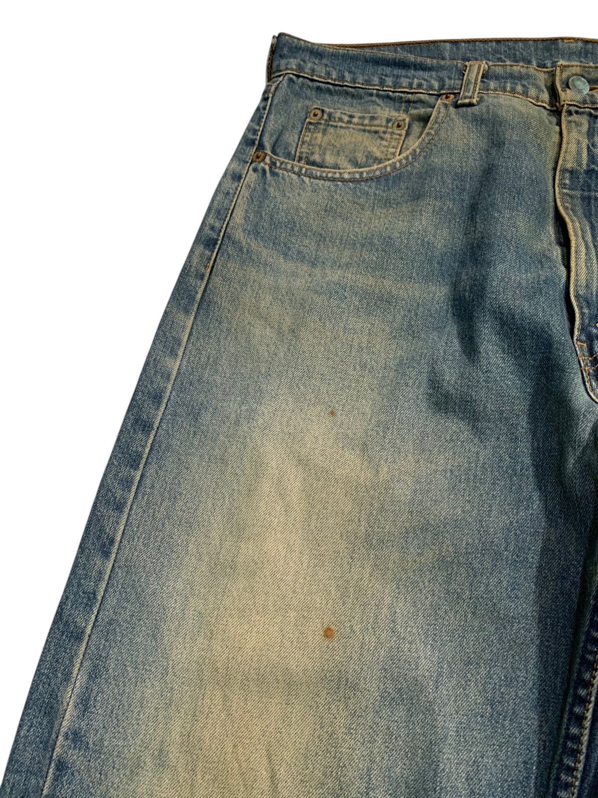 Levi's VINTAGE LEVIS 512 FADED & RUSTY DISTRESSED DENIM Size US 35 - 15 Thumbnail