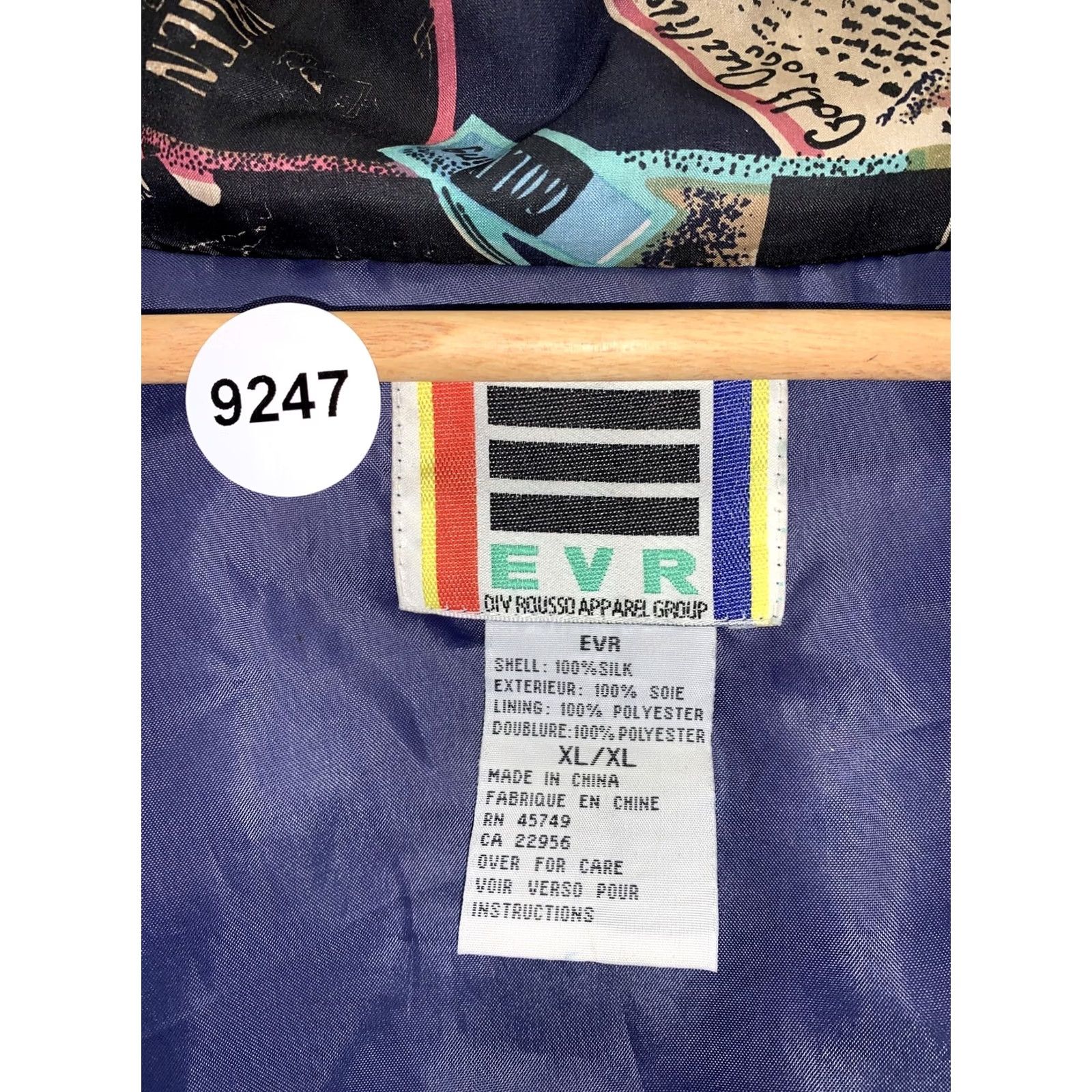 Vintage VINTAGE EVR Jacket Womens XL Div Riusso Apparel Group Golf Theme Silk Size XL / US 12-14 / IT 48-50 - 5 Thumbnail