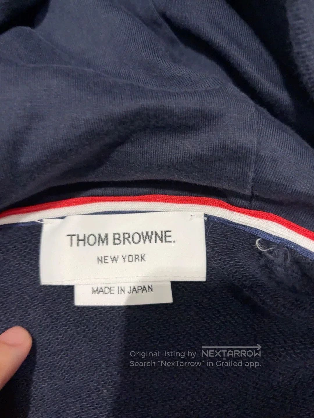 Thom Browne THOM+BROWNE Zip-Up Hooded Jacket. Size US S / EU 44-46 / 1 - 4 Thumbnail