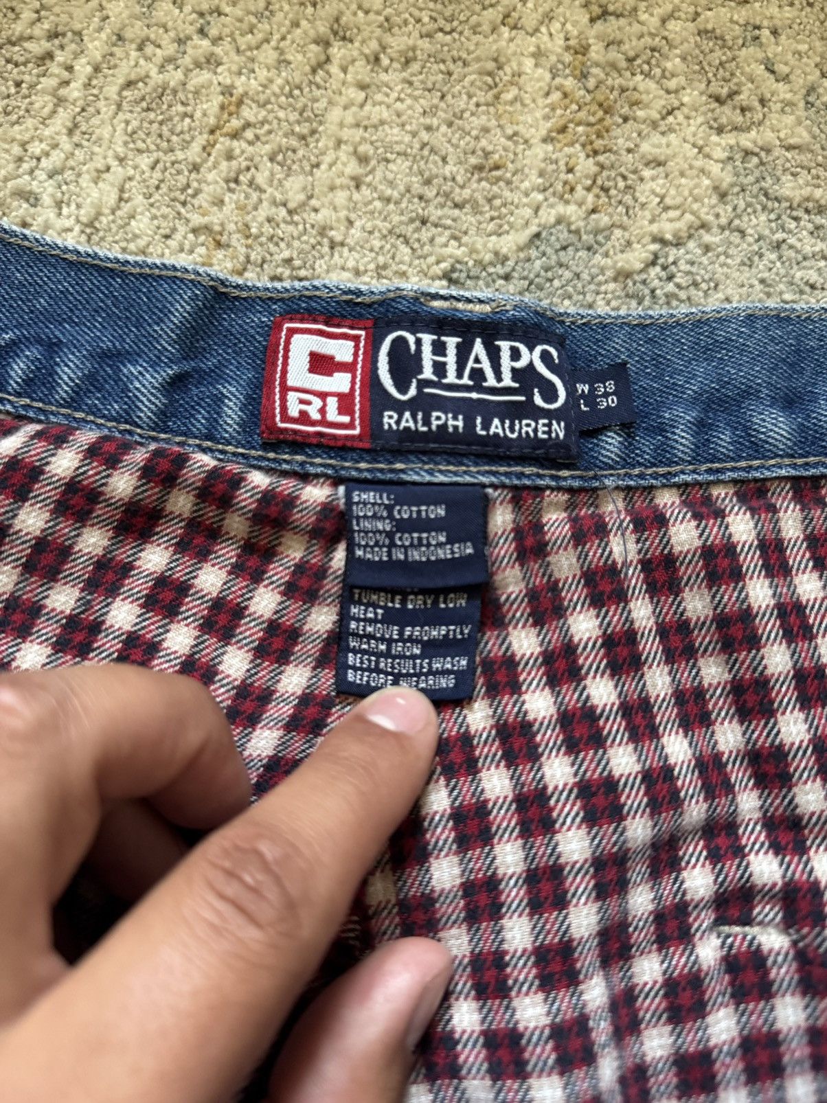 Chaps Ralph Lauren Vintage 90s Chaps Ralph Lauren Cargo Jeans Size US 38 / EU 54 - 4 Thumbnail