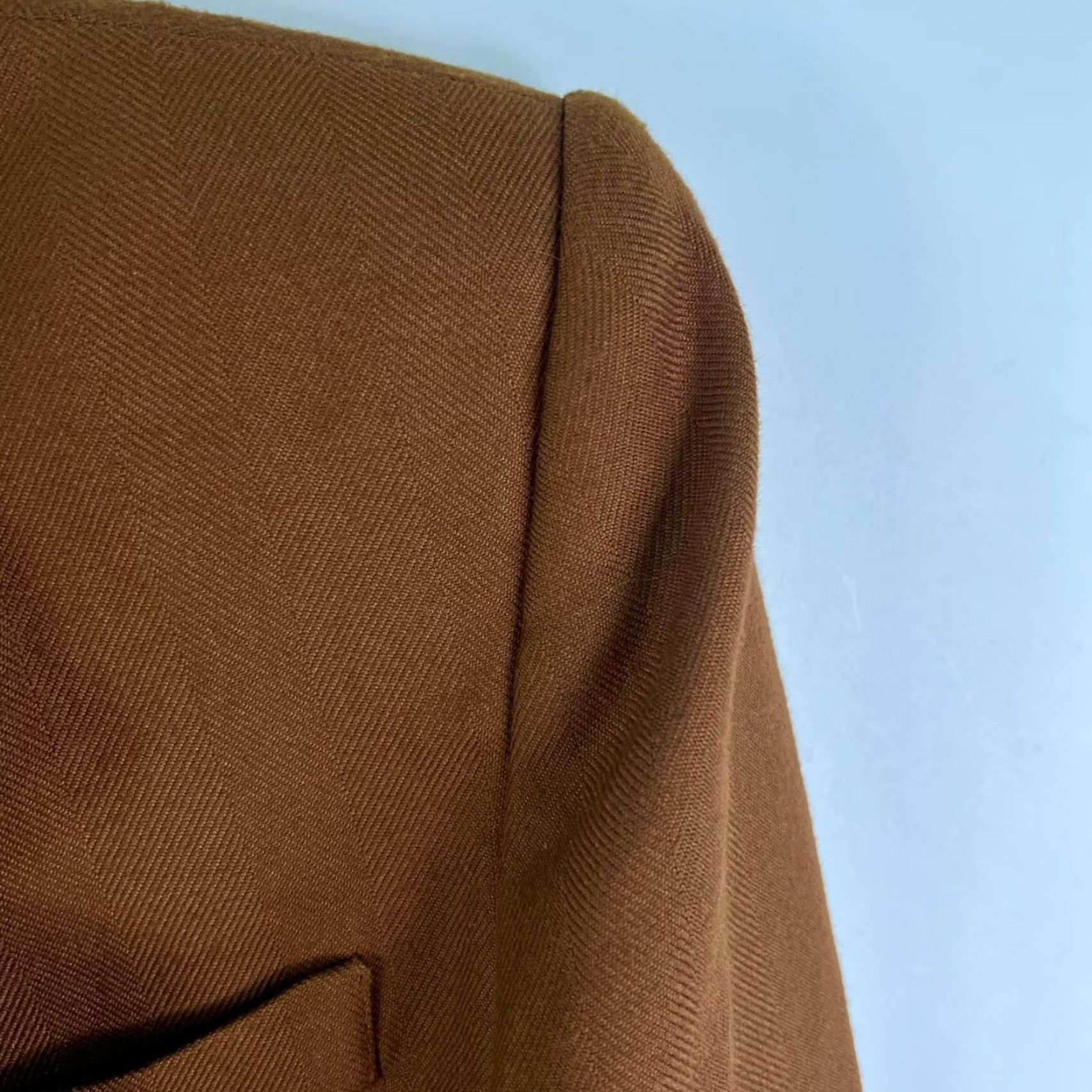 Vintage Stirling Cooper Notched Single Blazer Jacket Womens 8P Rust Brown Petite Size M / US 6-8 / IT 42-44 - 2 Thumbnail