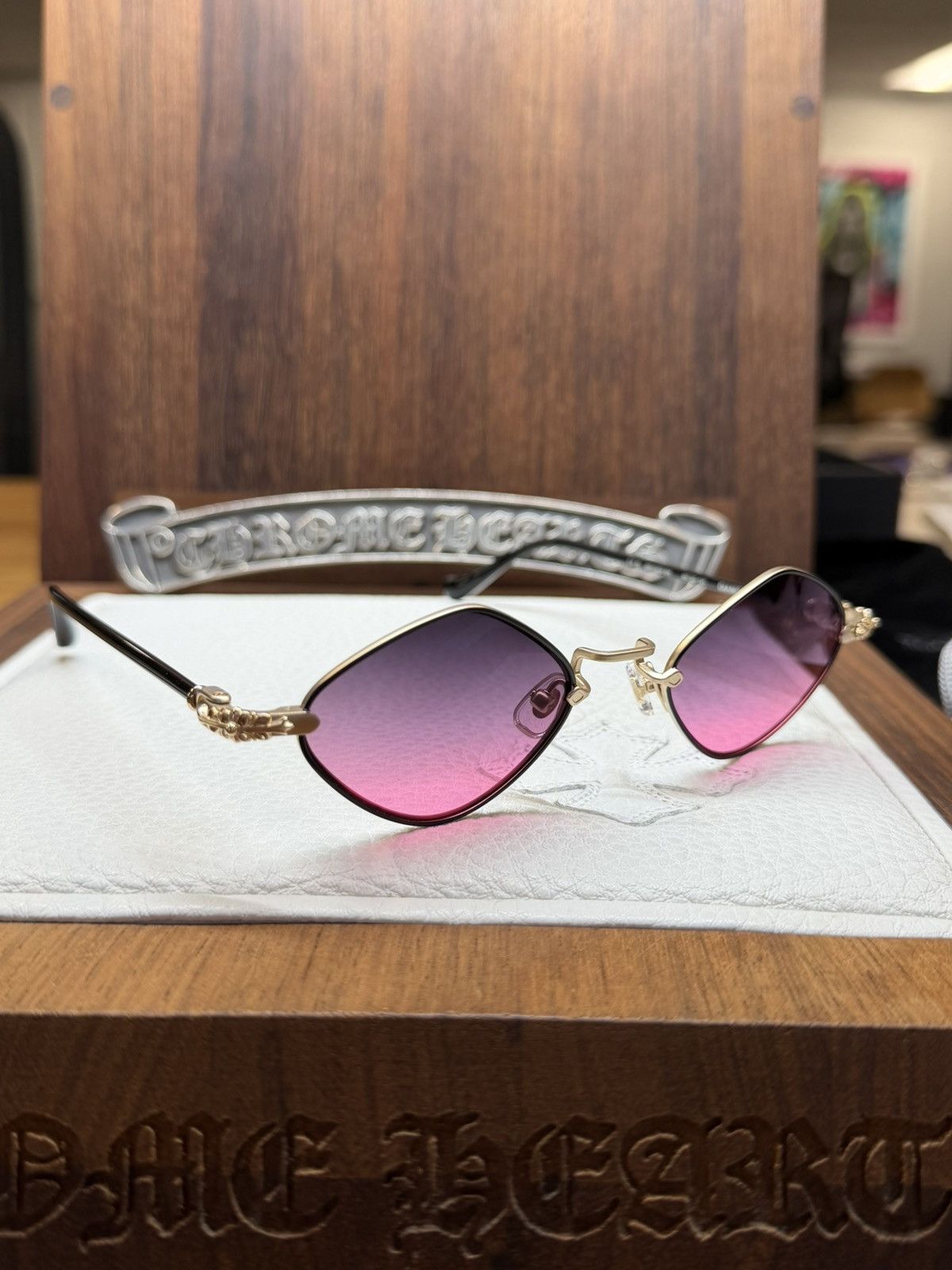 Chrome Hearts Chrome Hearts Diamond Dog Sunglasses Size ONE SIZE - 3 Thumbnail