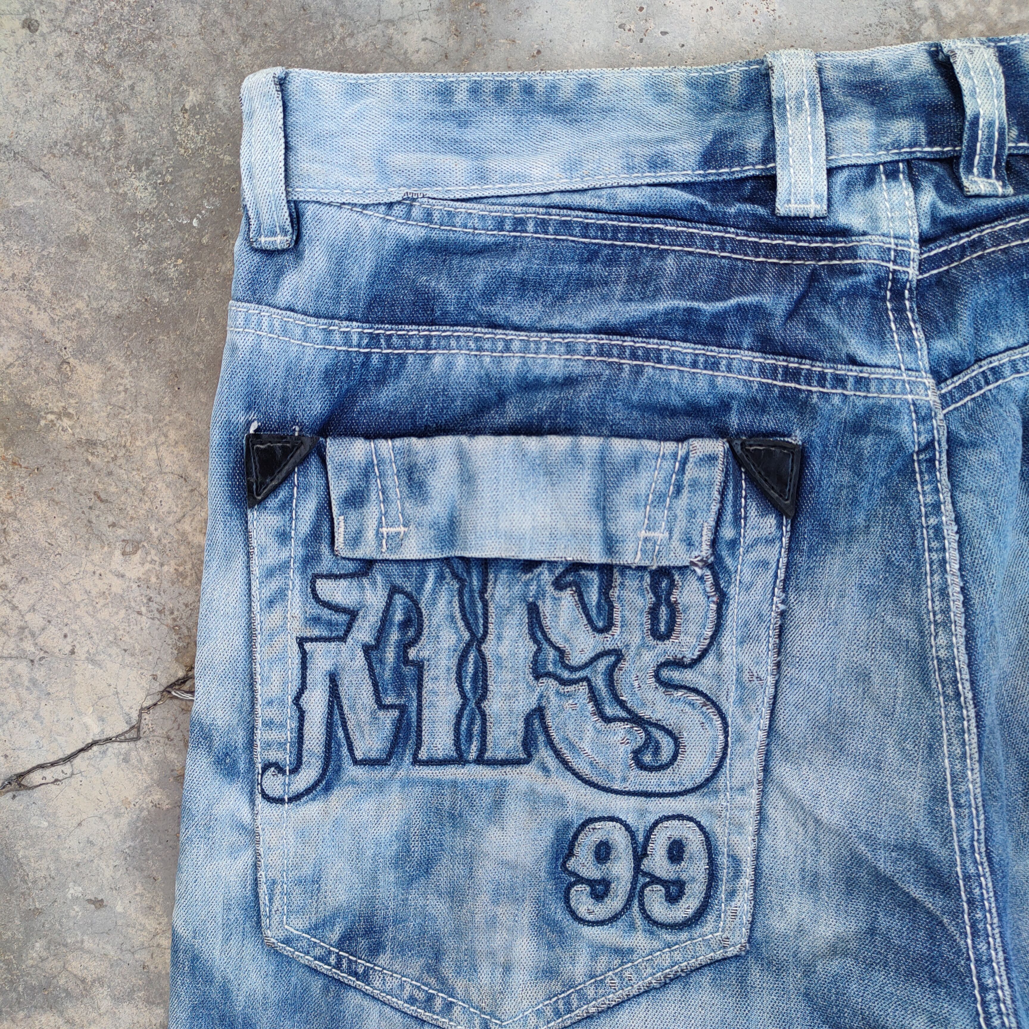 Akademiks × Japanese Brand × Jean VINTAGE AKADEMIKS FADED STORM DISTRESSED JEANS PANTS Size US 34 / EU 50 - 12 Thumbnail