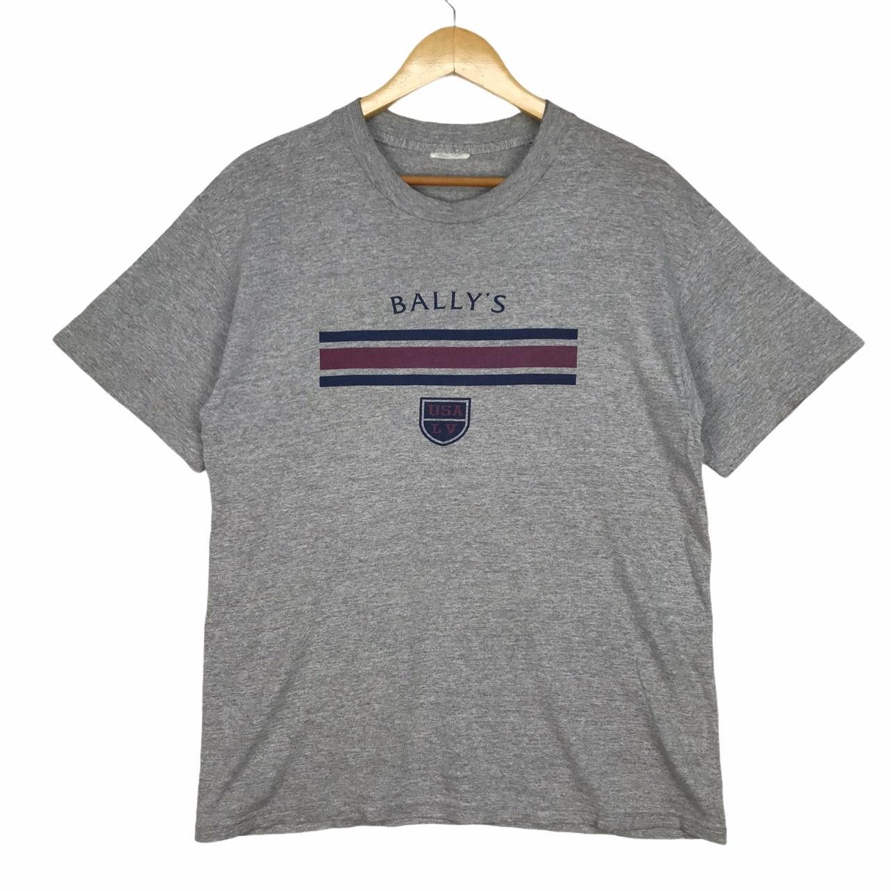 Vintage Vintage BALLY'S USA LV Big Logo Grey Tee Streetwear Size US M / EU 48-50 / 2 - 1 Thumbnail