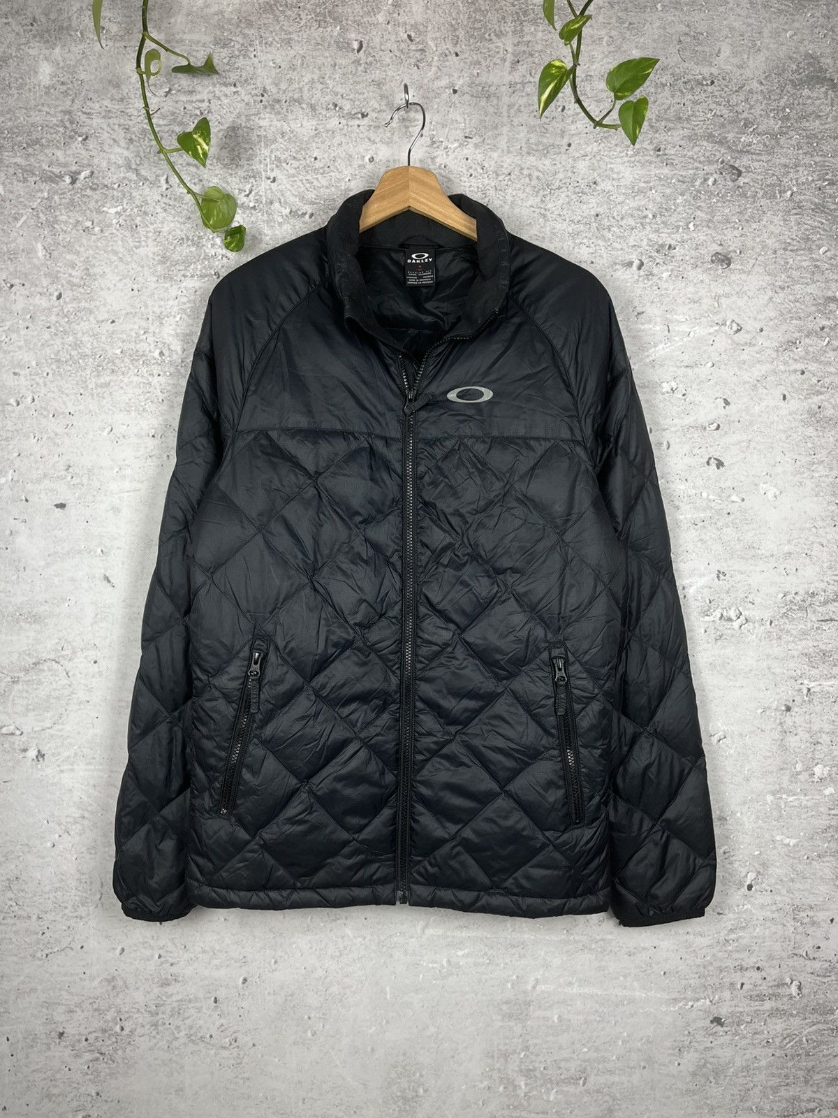 Japanese Brand × Oakley Oakley - black down jacket light puffer S Size US S / EU 44-46 / 1 - 1 Thumbnail