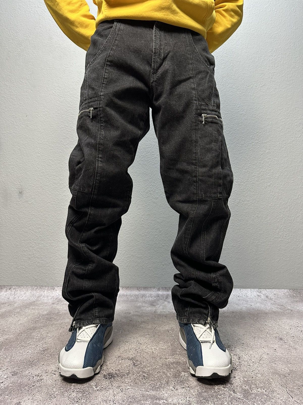 image of Iceberg Jeans Icejeans Bondage Distressed Jeans in Black, Men's (Size 36)