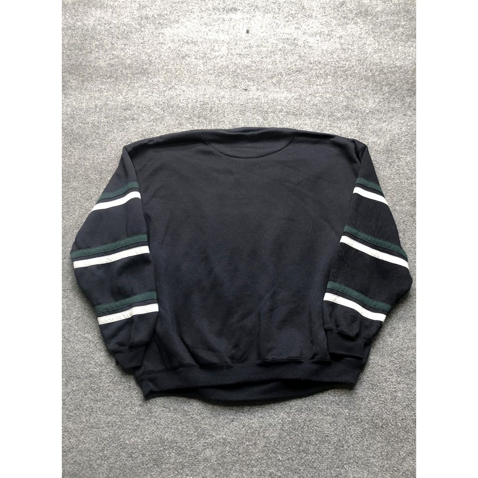 Vintage Highland Outfitters Sweatshirt Mens XL Blue Striped Crewneck Fleece Pullover Size US XL / EU 56 / 4 - 6 Thumbnail