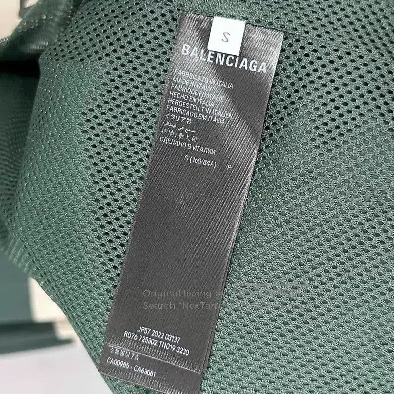 Balenciaga Balenciaga Moss Green Colorblocked Letter Logo Outdoor Jac Size US S / EU 44-46 / 1 - 5 Thumbnail