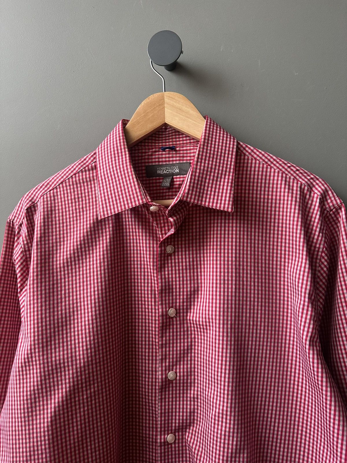 Kenneth Cole Kenneth Cole Check Shirt Size L Size US L / EU 52-54 / 3 - 2 Thumbnail