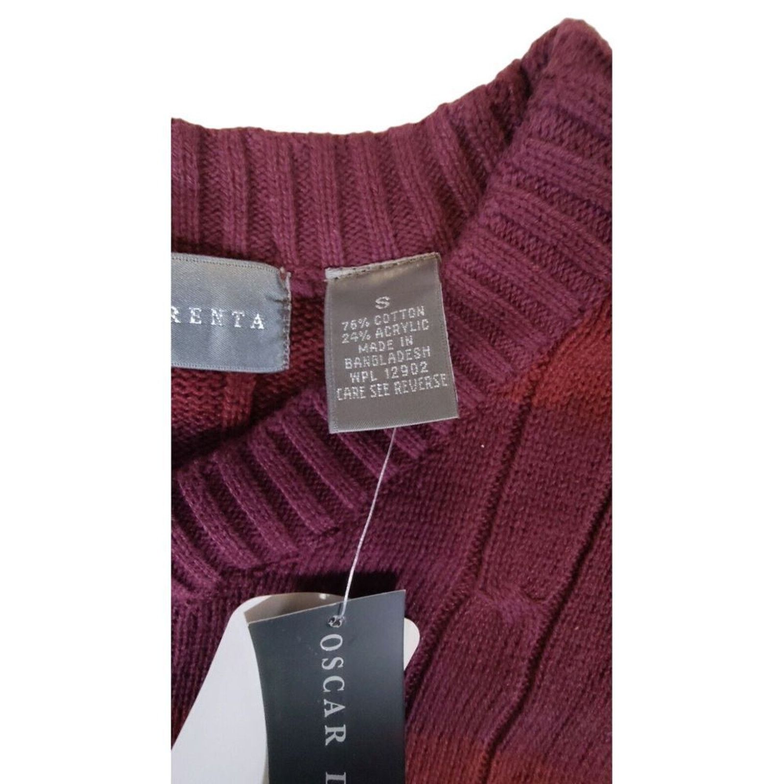 Oscar De La Renta Oscar De La Renta Mens Small Sweater Cable knit Grandpa Size US S / EU 44-46 / 1 - 4 Thumbnail