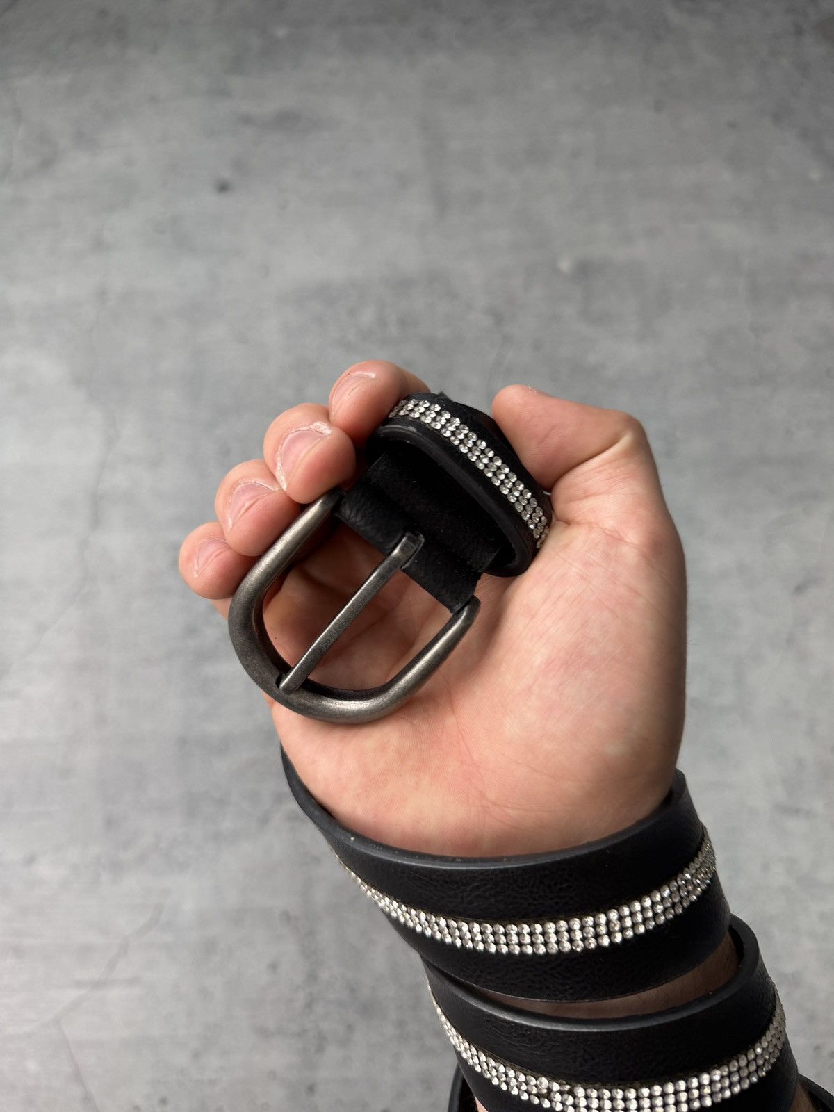 Japanese Brand Vintage Leather Japan LGB Style Punk Emo Rock Goth Y2K belt Size ONE SIZE - 3 Thumbnail