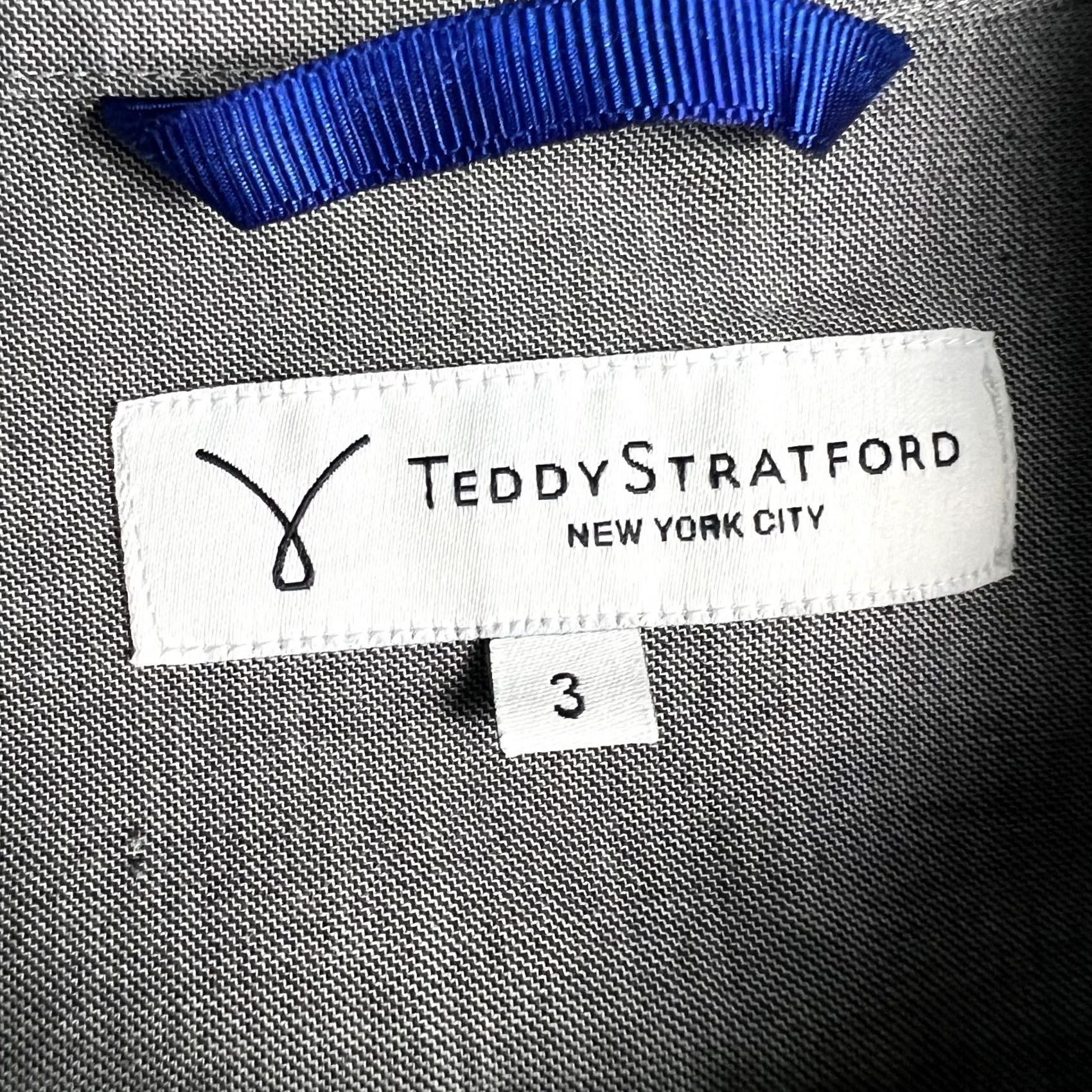 Vintage Teddy Stratford NYC Shirt Long Sleeve Button Zip Mens Medium / Large Grey Size US M / EU 48-50 / 2 - 3 Thumbnail