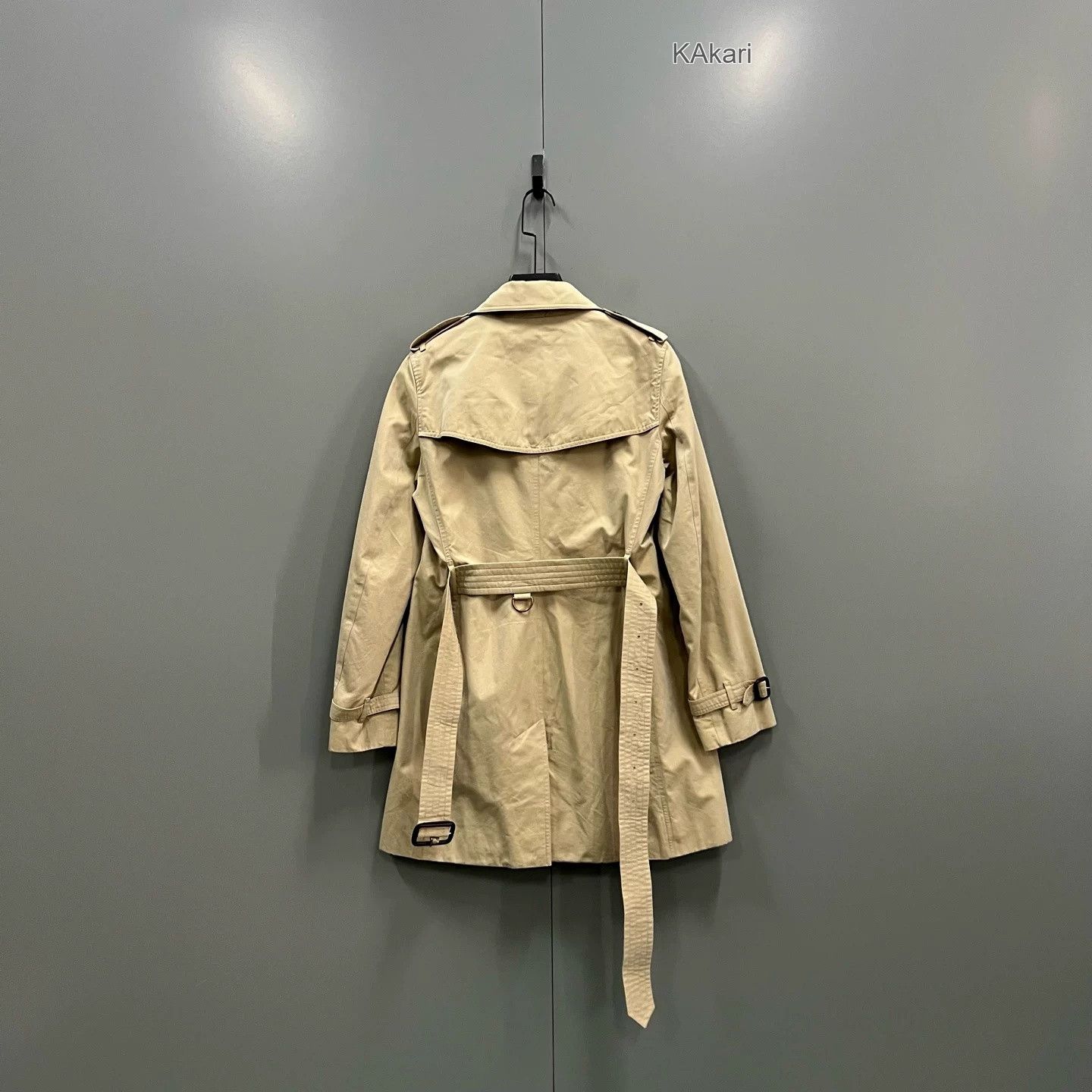 Burberry Burberry Khaki Double-Breasted Trench Coat Size US XXS / EU 40 - 2 Thumbnail