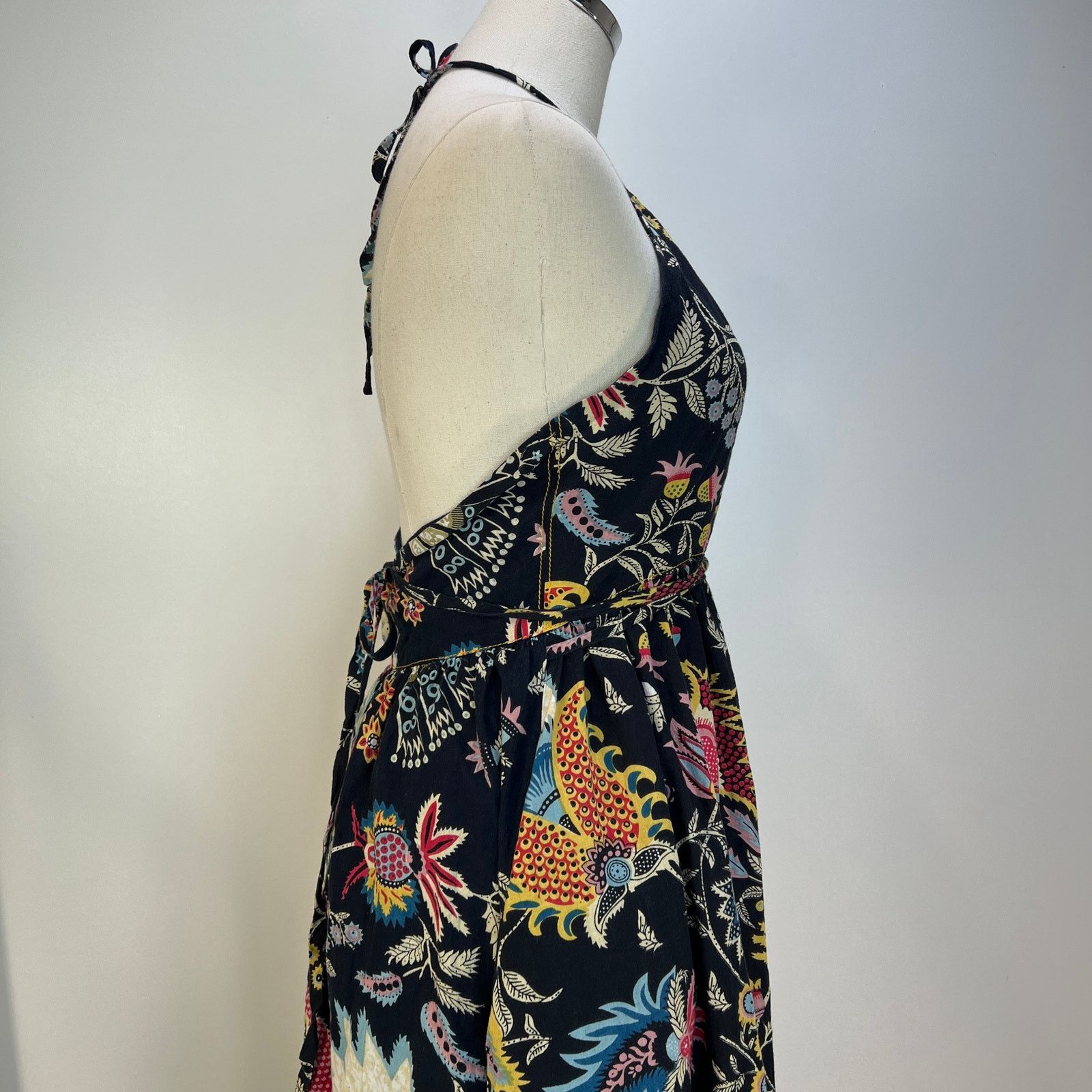 Rachel Comey Rachel Comey Sazerac Halter Dress Black Printed Floral Size S / US 4 / IT 40 - 8 Thumbnail