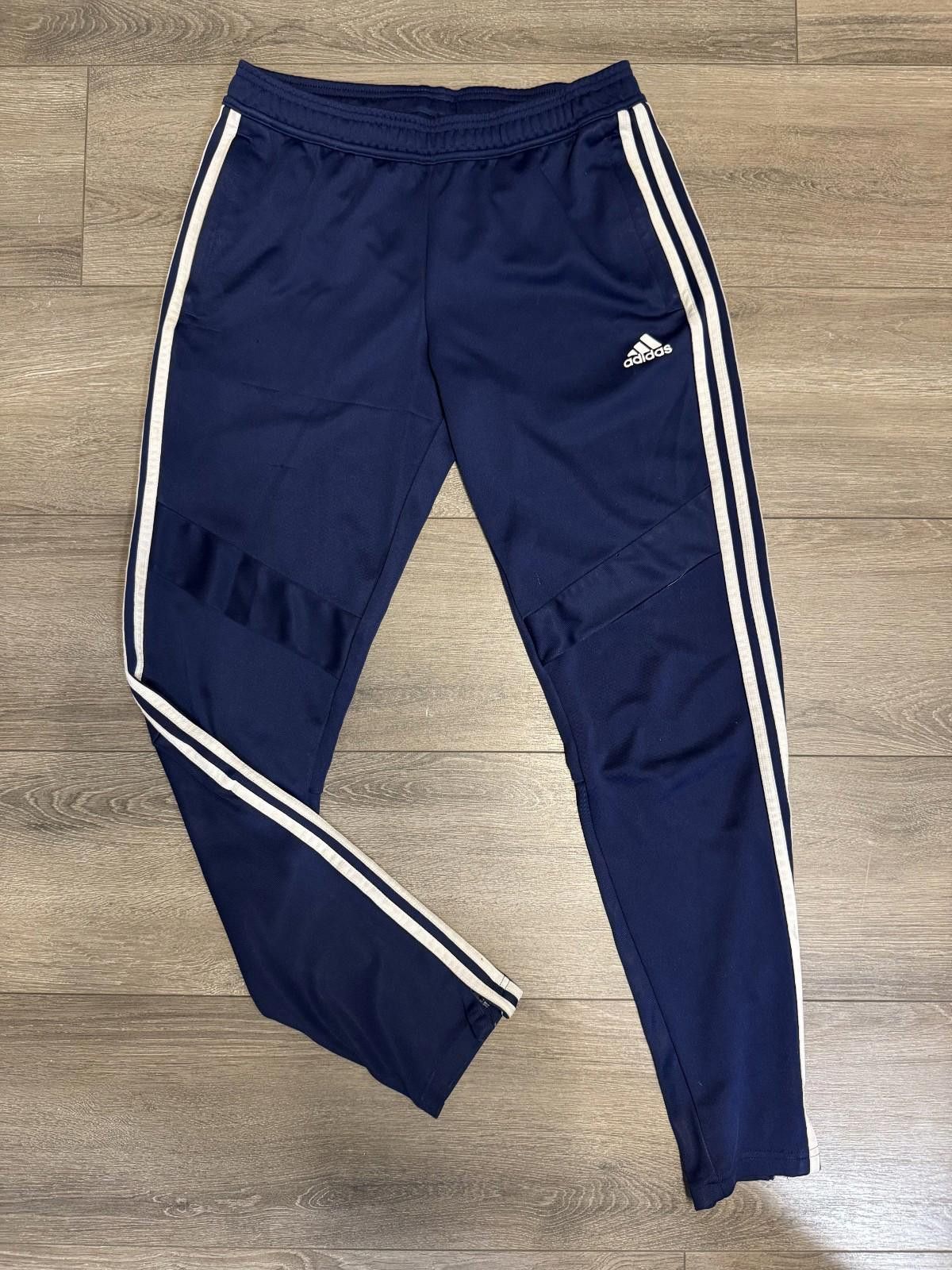 Adidas Adidas Track Pants Mens Large Navy Blue 3 Stripe Jogger Size US 32 / EU 48 - 1 Thumbnail