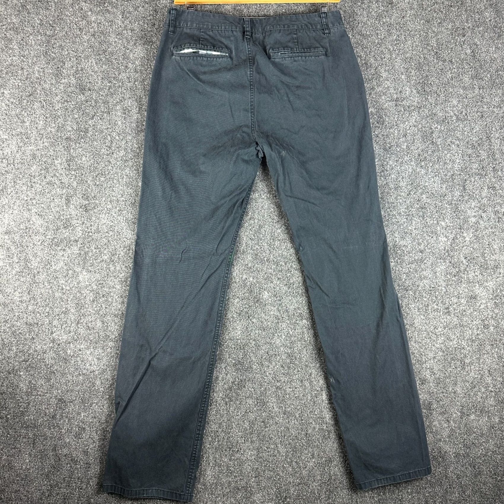 Bonobos Bonobos Pants Mens 34 Straight Leg Chino Blue Cotton Stretch Flat Front Pockets Size US 34 / EU 50 - 6 Thumbnail