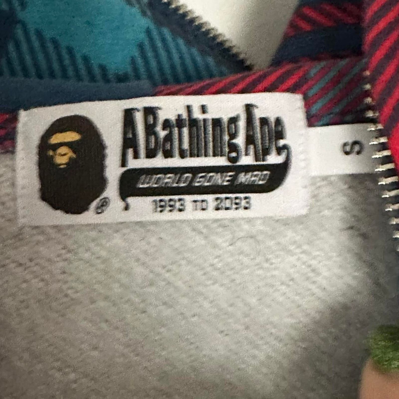 Bape BAPE Check Shark Full Zip Hoodie Jacket A Bathing Ape size S Size US S / EU 44-46 / 1 - 5 Thumbnail