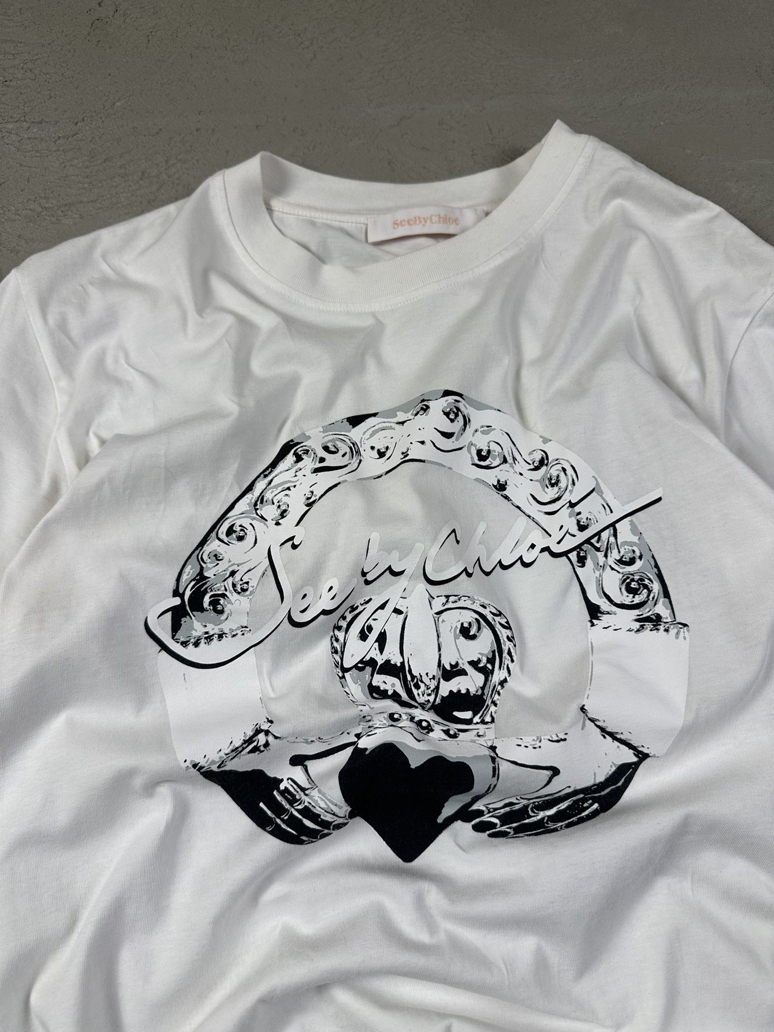 Designer × See by Chloe See by Chloe Graphic Logo T-shirt Size S / US 4 / IT 40 - 8 Thumbnail