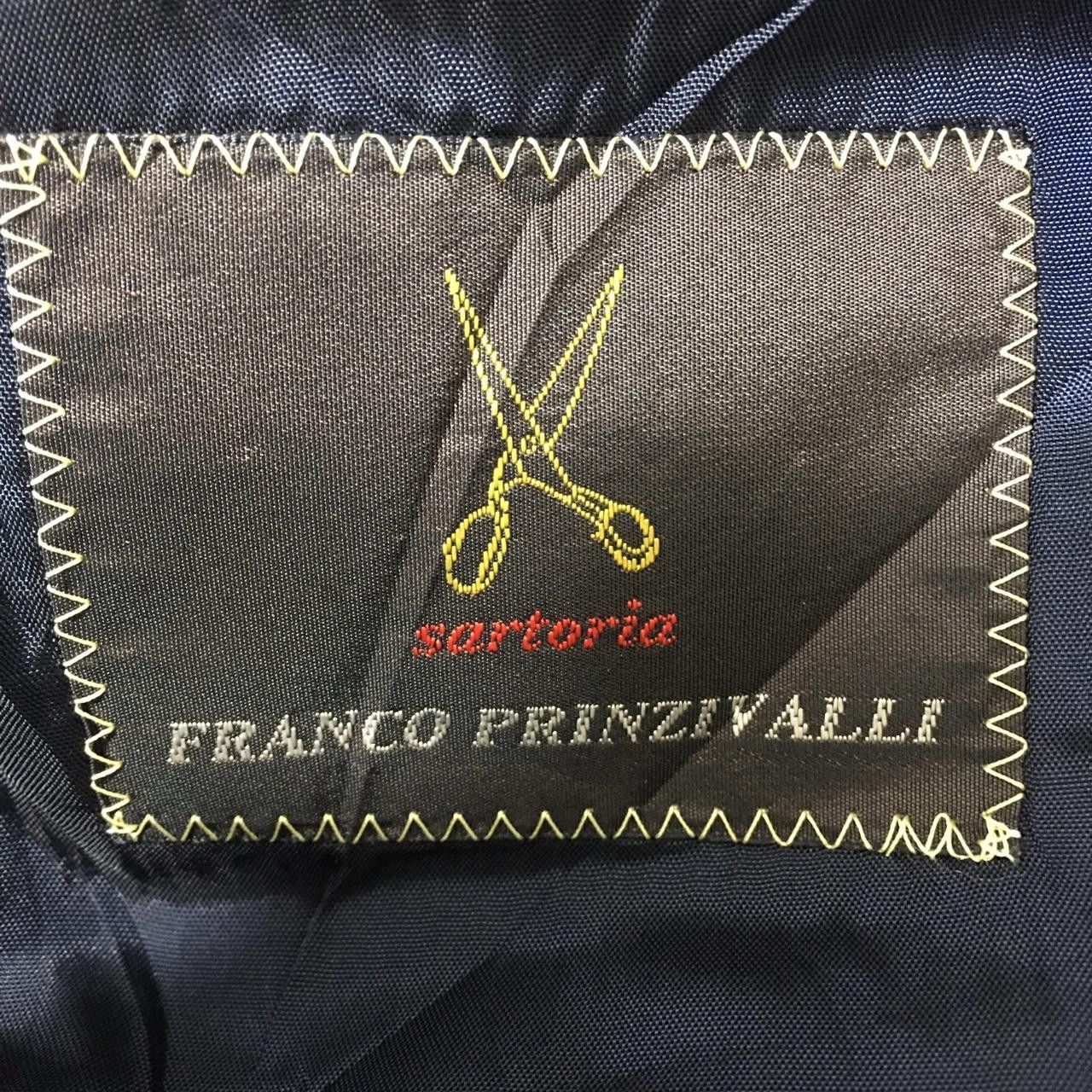 Vintage Vtg FRANCO PRINZIVALLI SARTORIA 3 Button Blazer Striped Size US M / EU 48-50 / 2 - 3 Thumbnail