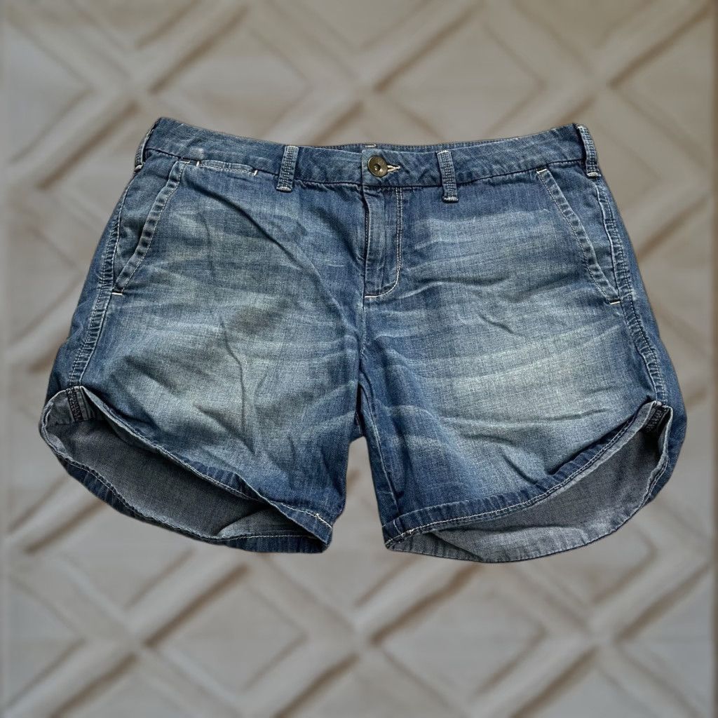 Banana Republic Banana Republic Boyfriend Denim Shorts Womens Casual Regular 29 Blue Mid Rise 5-Pocket Size 29" - 1 Thumbnail