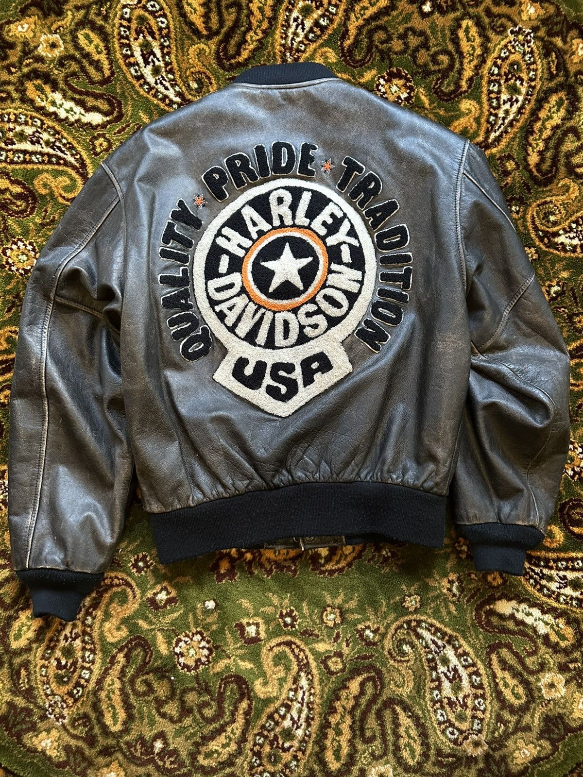 Harley Davidson Vintage Harley Davidson USA Pride Leather Jacket Vietnam 🇻🇳 Size US M / EU 48-50 / 2 - 1 Thumbnail