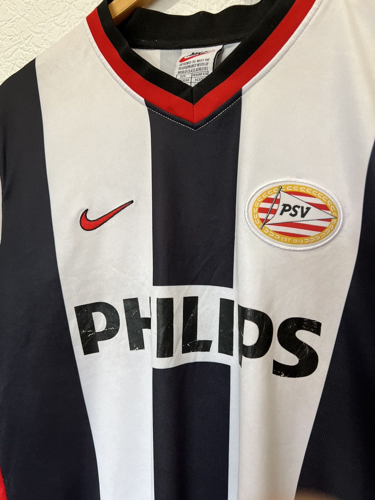 Nike × Vintage NISTELROOY Nike PSV 1998/1999 Away Kit Soccer Jersey Size US L / EU 52-54 / 3 - 2 Thumbnail