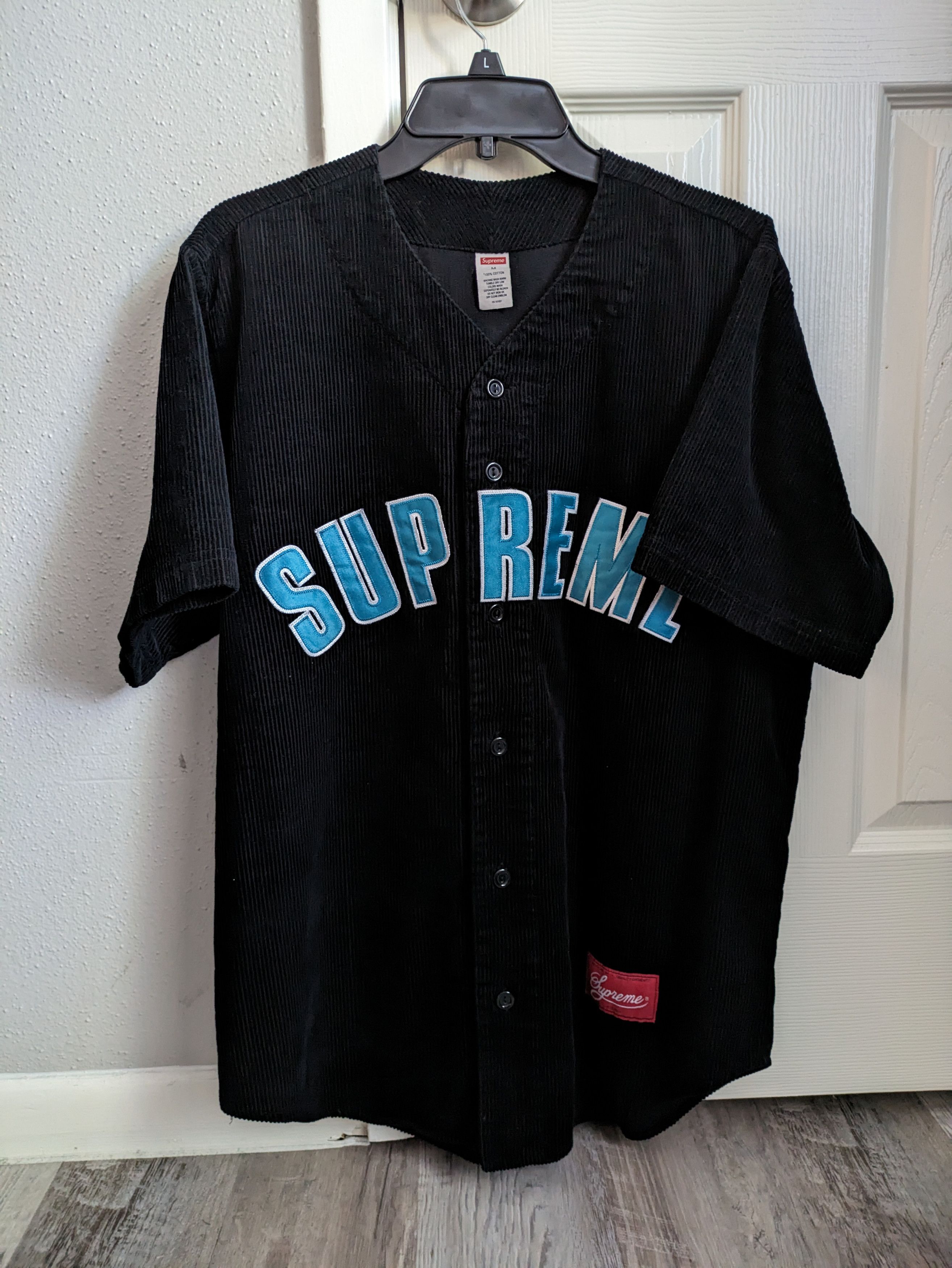 Supreme Supreme Corduroy Baseball Jersey | Grailed