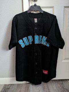 Supreme Corduroy Baseball Jersey | Grailed