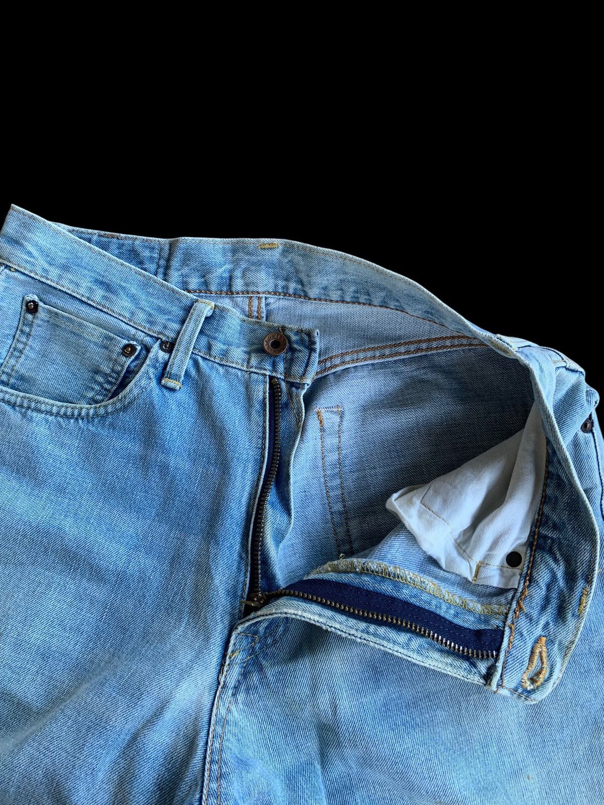 Edwin × If Six Was Nine × Jean VINTAGE EDWIN 505X SELVEDGE FADED DISTRESSED DENIM Size US 30 / EU 46 - 15 Thumbnail