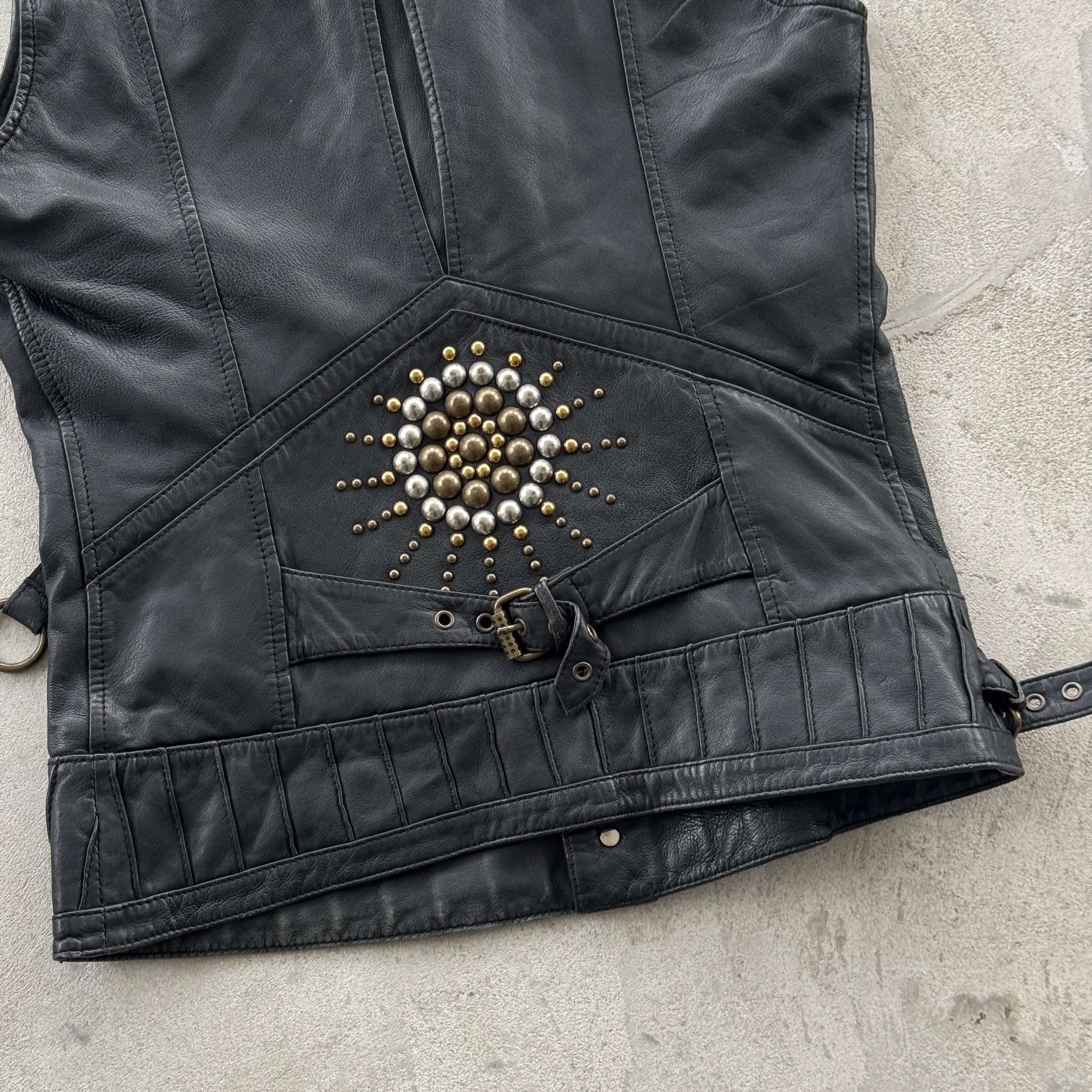 Diesel Vintage Diesel Leather Biker Vest Pants Set Archive Punk Size US M / EU 48-50 / 2 - 12 Thumbnail