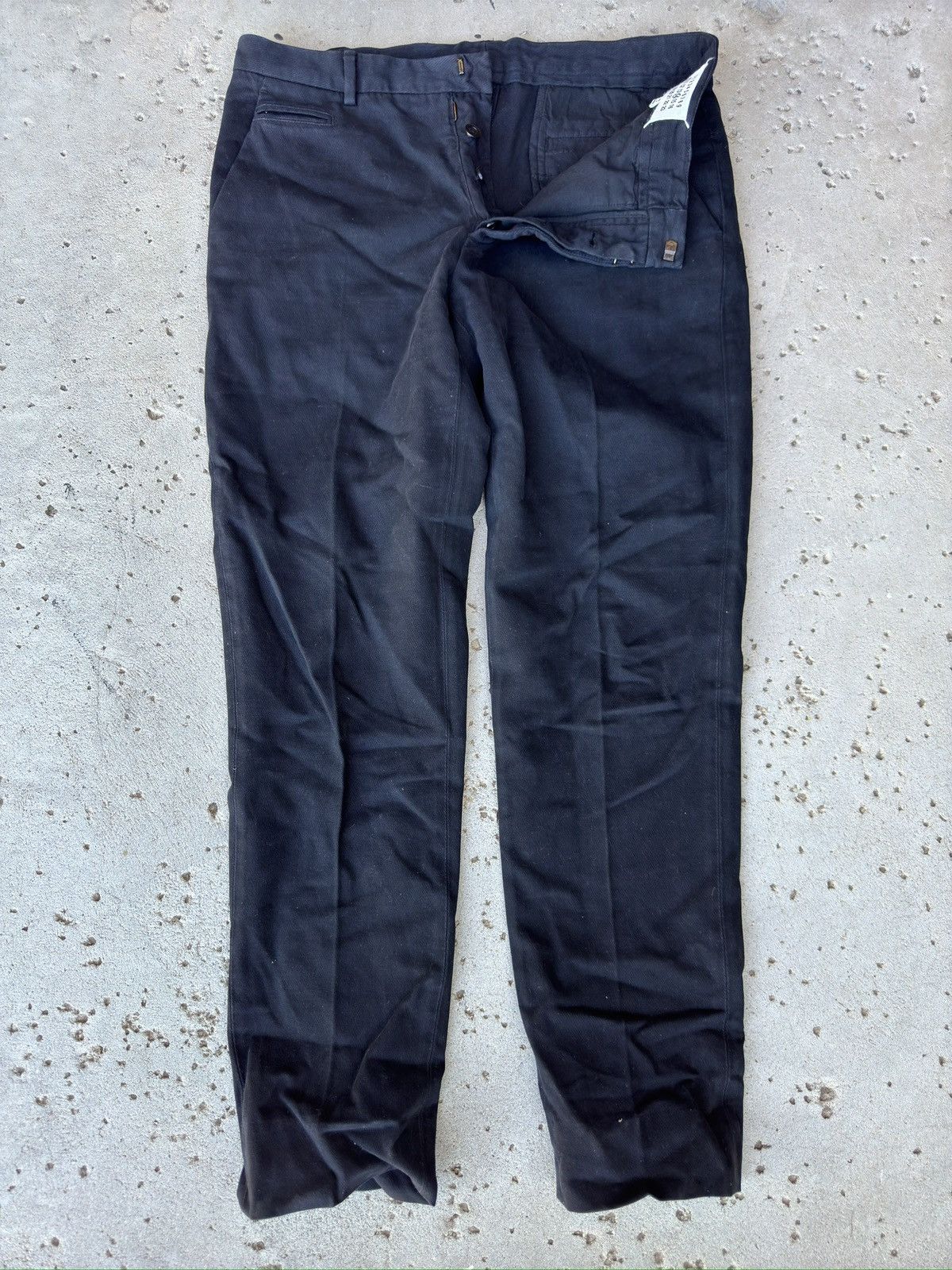Maison Margiela Maison Margiela PARIS Flat Front Pants Size 38 Size US 38 / EU 54 - 1 Thumbnail