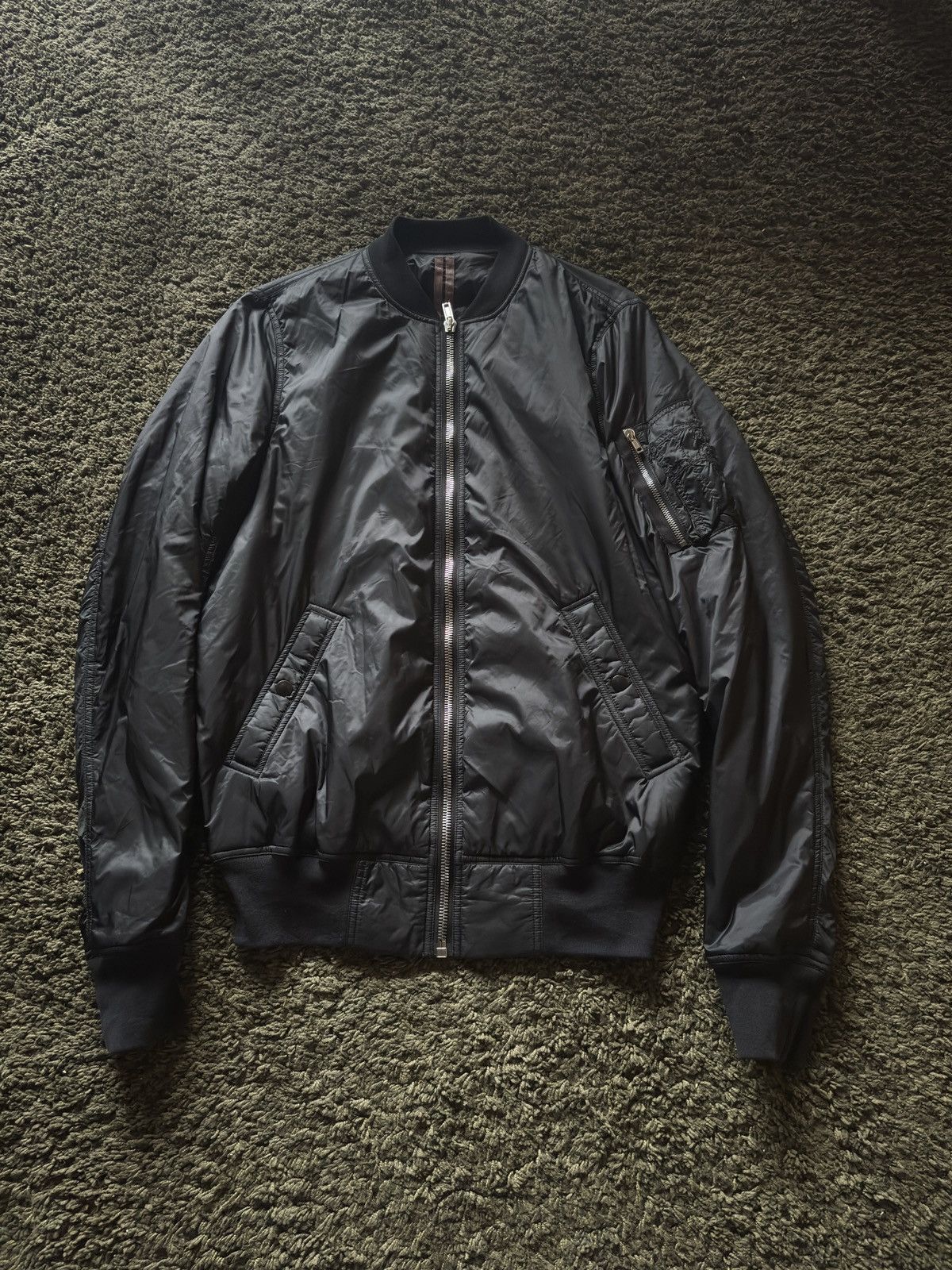 Rick Owens SS17 Rick Owens Drkshdw Black Oversized Bomber Jacket Size US S / EU 44-46 / 1 - 1 Thumbnail