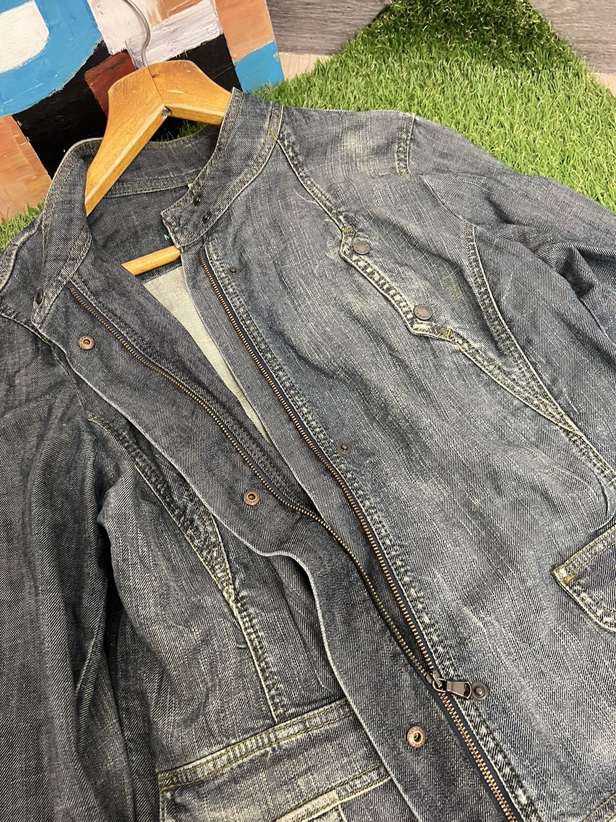 Vintage Vintage Avant Garde Opium y2k Moto Bomber Jacket Size M / US 6-8 / IT 42-44 - 6 Thumbnail