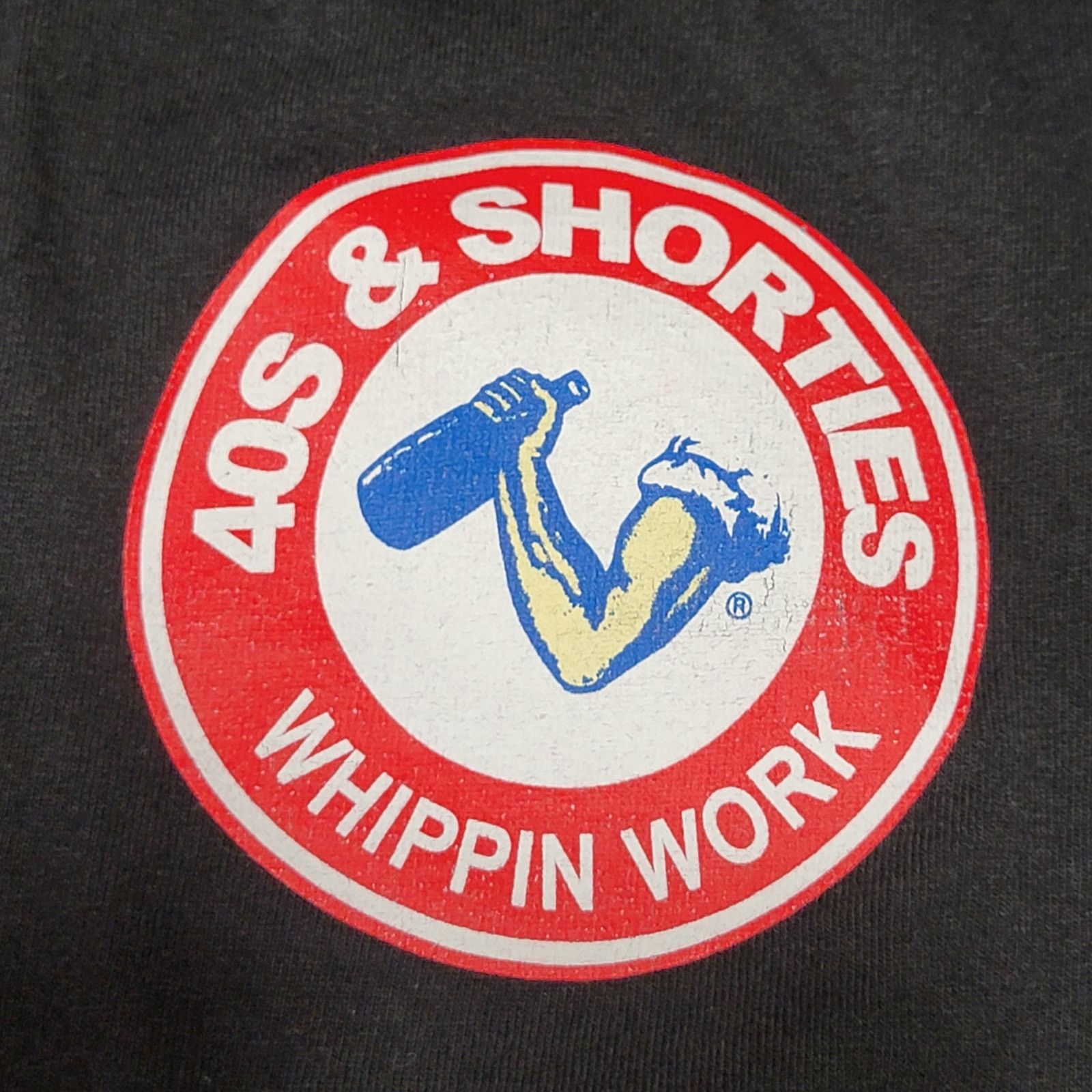 40's & Shorties 40s & Shorties Black Unisex Tee "Whippin Work" - Size Large Size US L / EU 52-54 / 3 - 5 Thumbnail