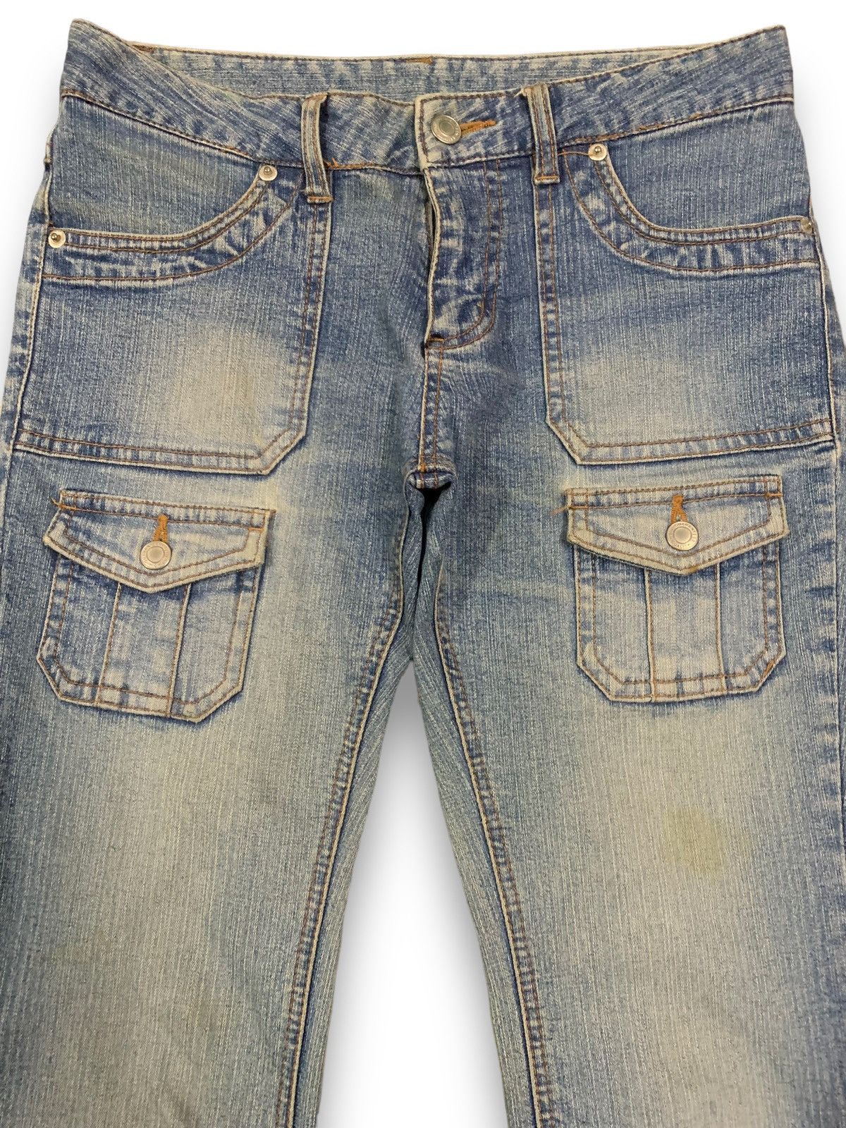 Hysteric Glamour Vintage Japanese Brand Mud Wash Low Rise Flare Bush Jeans Size US 29 - 3 Thumbnail
