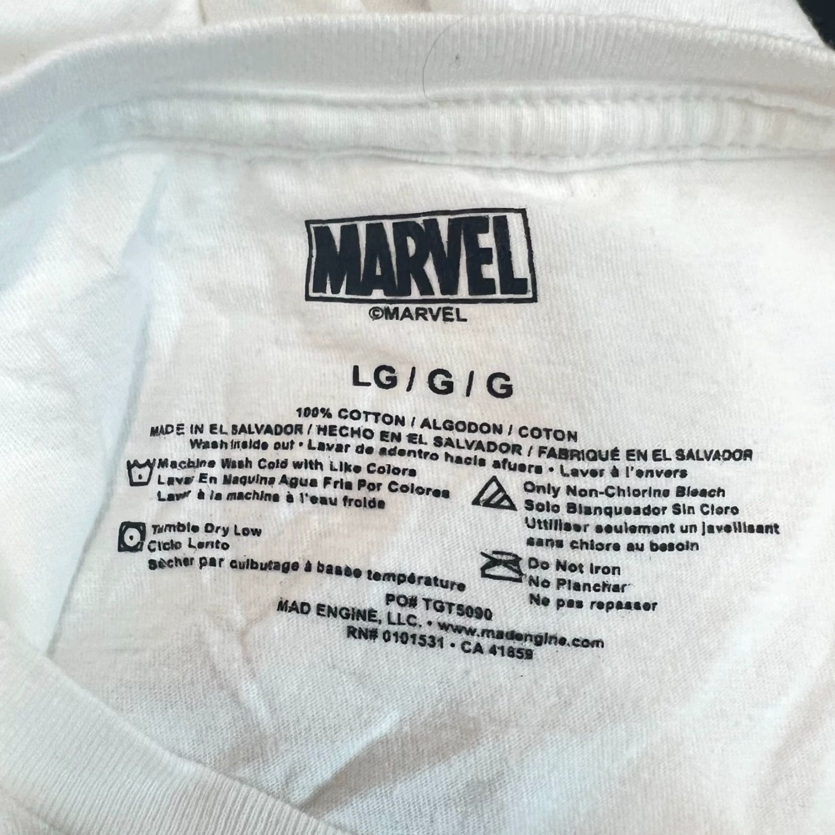 Vintage Marvel Comics Super Hero Graphic T-Shirt Men's White Large Captain America Iron Man Spider-Man Size US L / EU 52-54 / 3 - 4 Thumbnail