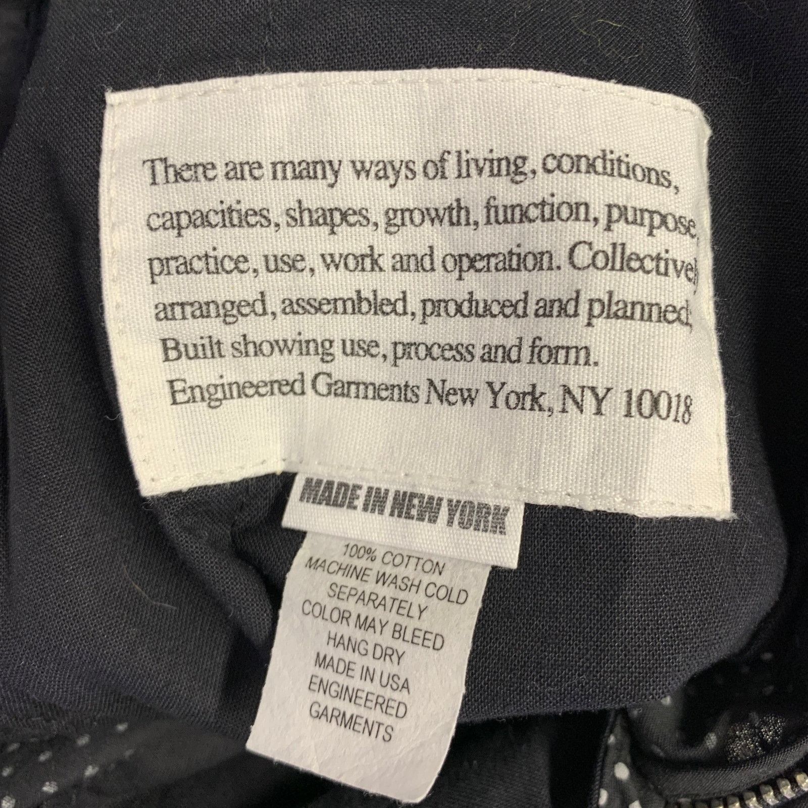 Engineered Garments Size 32 Black White Polka Dot Cotton Zip Fly Shorts Size US 32 / EU 48 - 4 Thumbnail