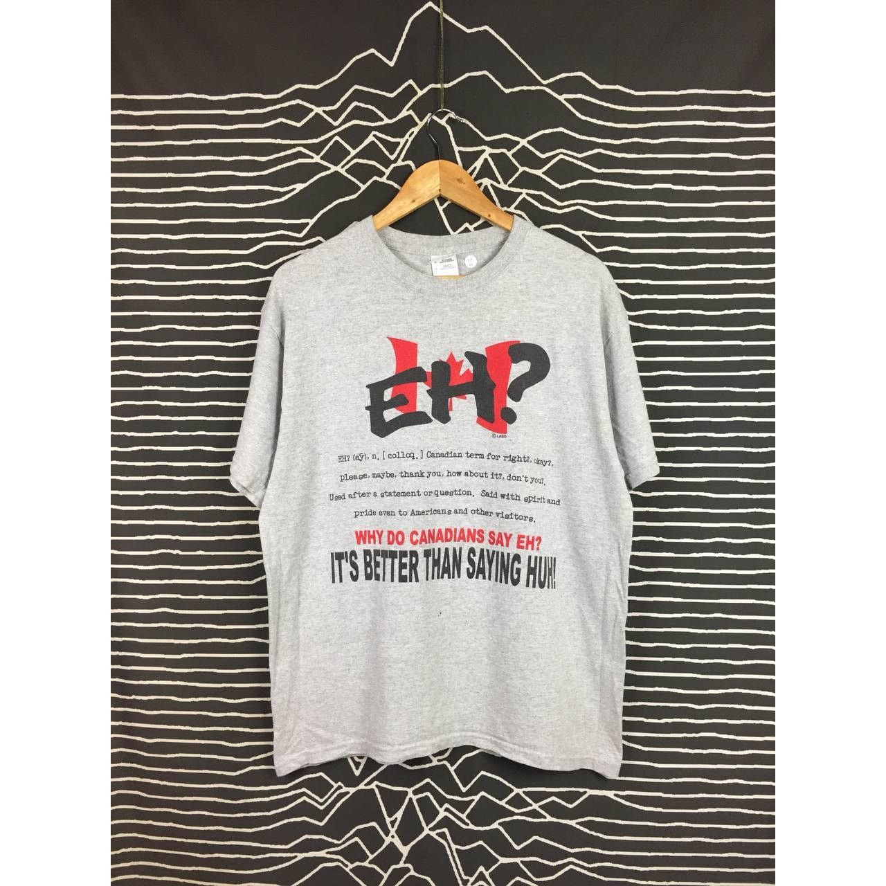 Vintage Canada EH Why do Canadians say EH Funny Sarcastic Tee Size US L / EU 52-54 / 3 - 2 Thumbnail