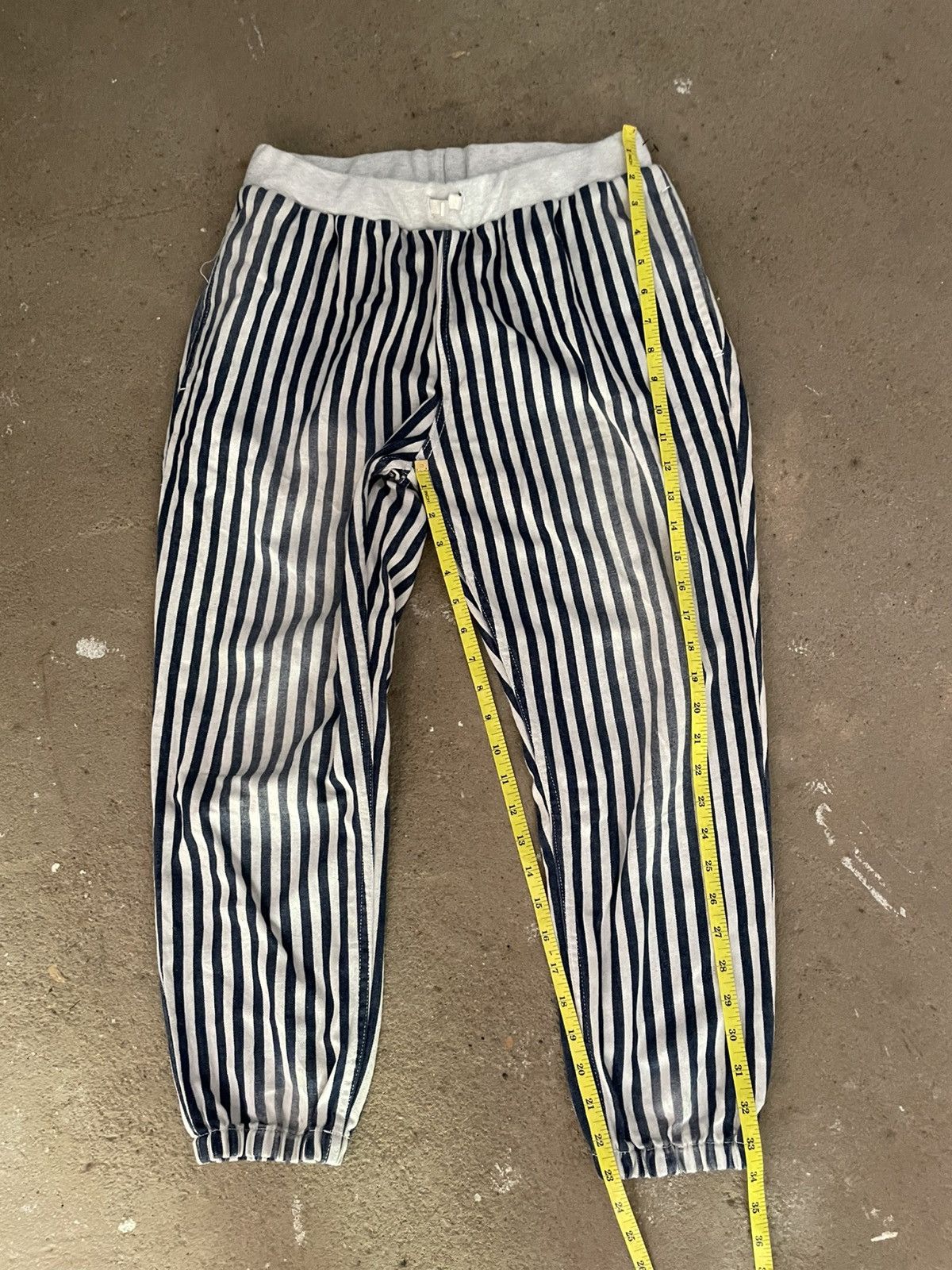 Issey Miyake Ne-net Striped Pants Indigo Size US 29 - 7 Thumbnail