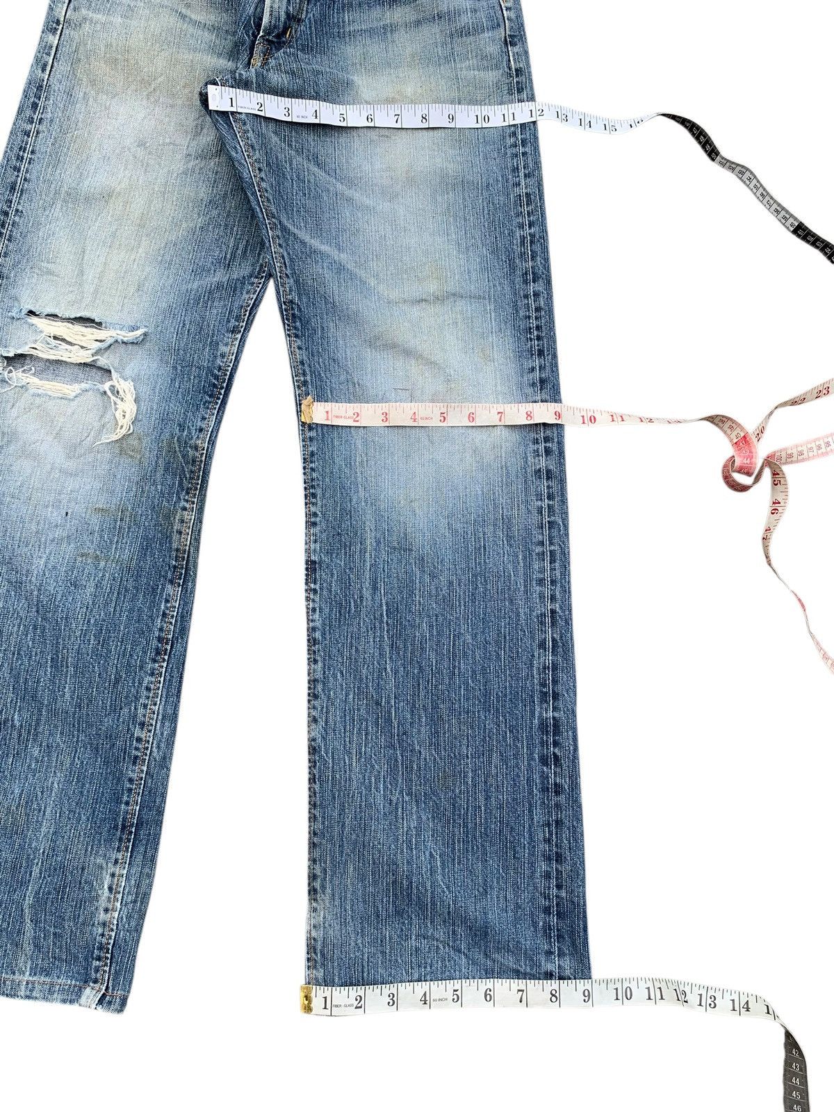 Edwin VINTAGE EDWIN 505z SELVEDGE FADED & RUSTY DISTRESSED DENIM Size US 29 - 20 Thumbnail