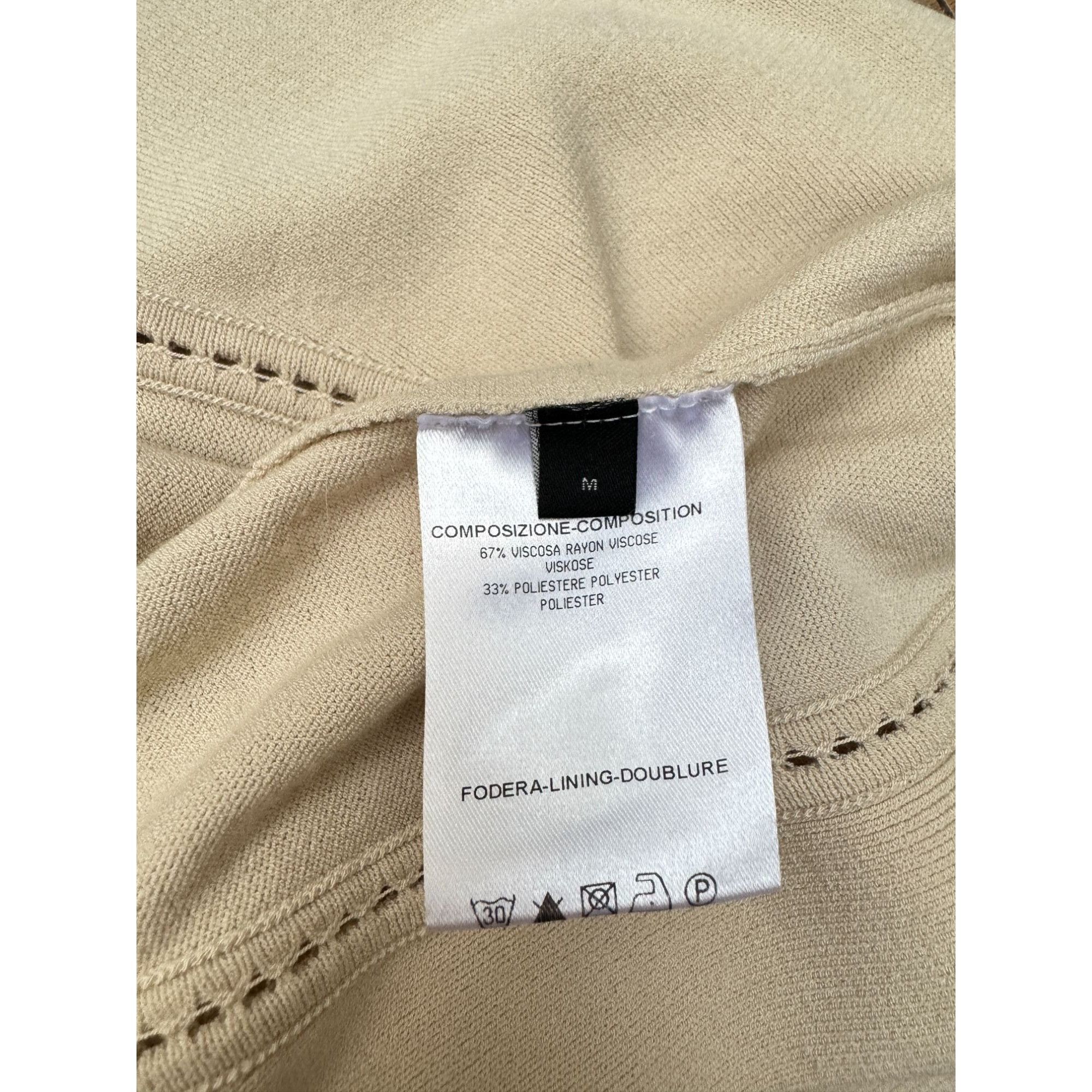 Alexander McQueen 2012 Beige Knit Dress Size M / US 6-8 / IT 42-44 - 7 Thumbnail