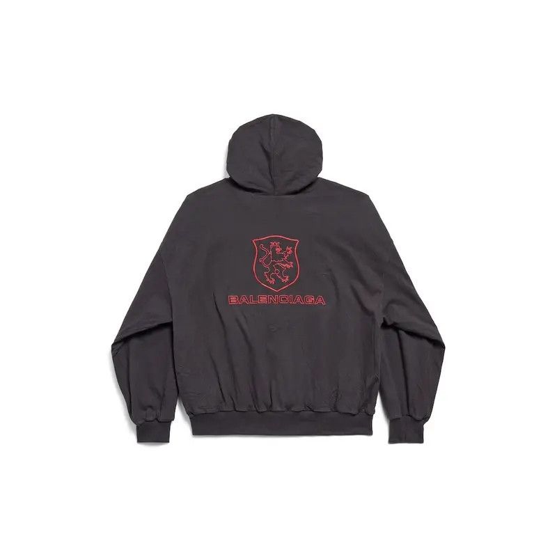 Balenciaga o1s1wg110426 Lion Club Lined Hoodie Regular Fit in Black Size US XL / EU 56 / 4 - 6 Thumbnail