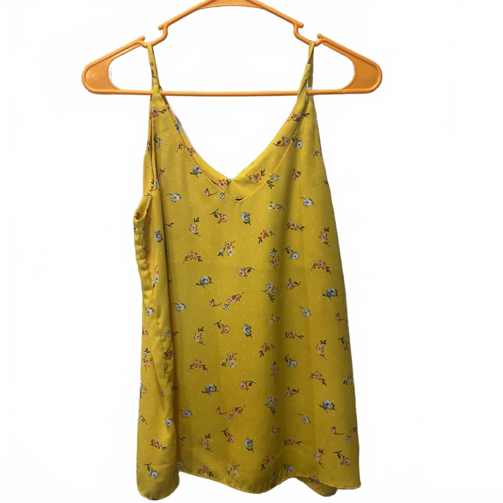 Other Shinestar Yellow Floral Print Camisole Top - Size Small Size S / US 4 / IT 40 - 1 Thumbnail